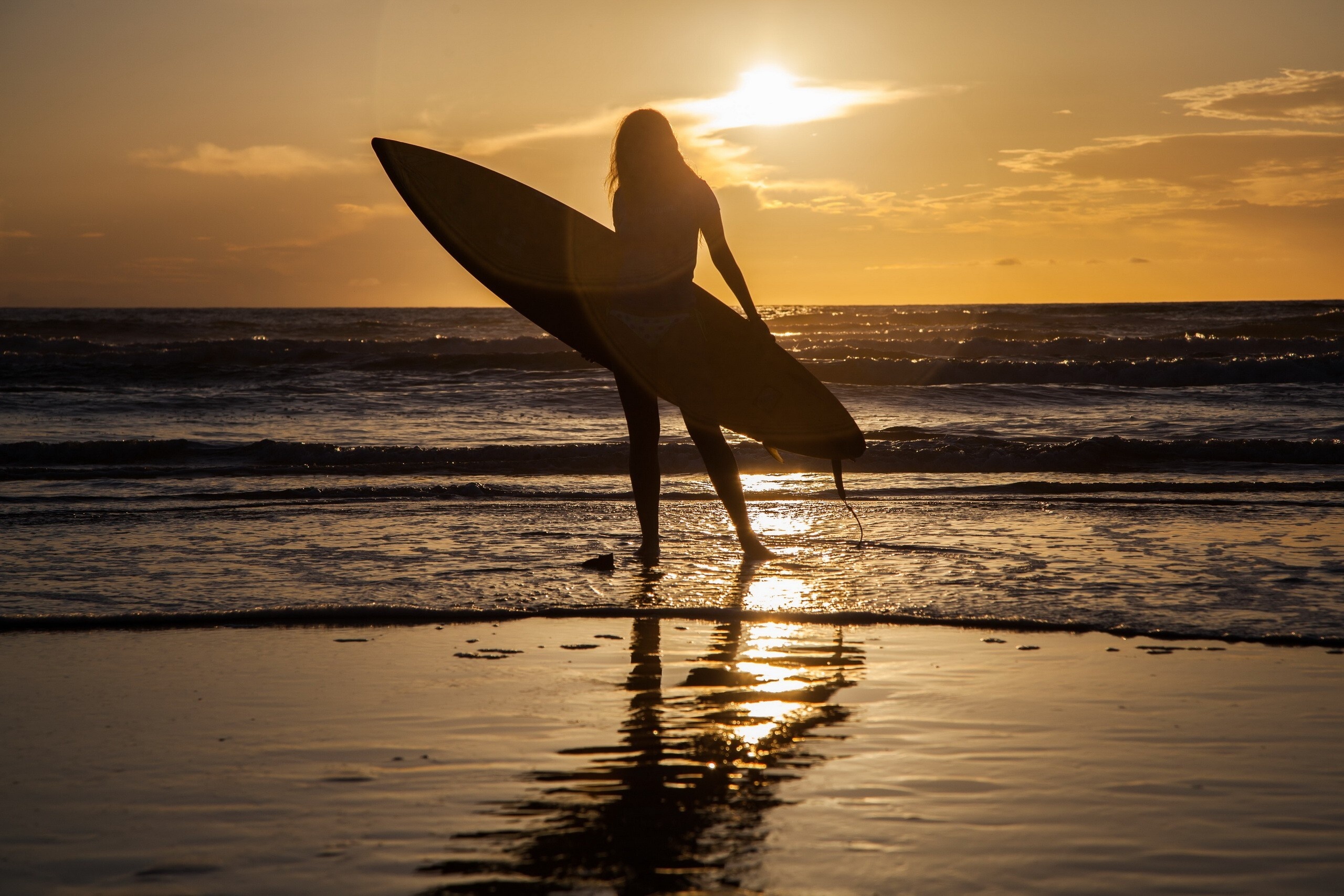 Girl Surfing