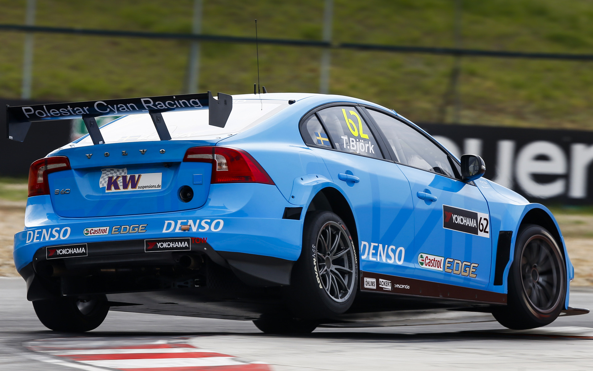 S60 TC1 Back View, Polestar Racing Wallpaper, 1920x1200 HD Desktop