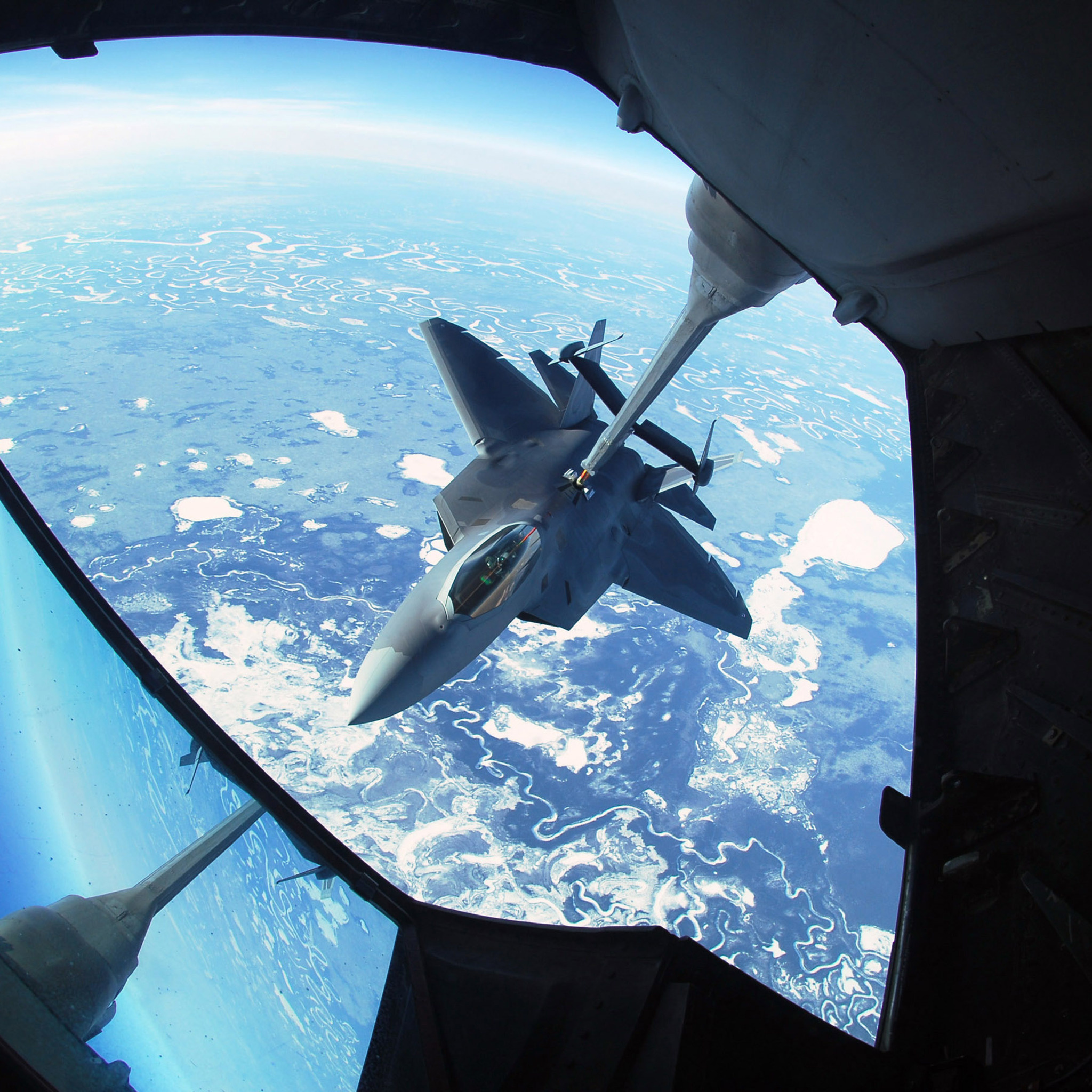 Lockheed Martin, F-22 Raptor, iPad Air, HD wallpapers, 2050x2050 HD Phone