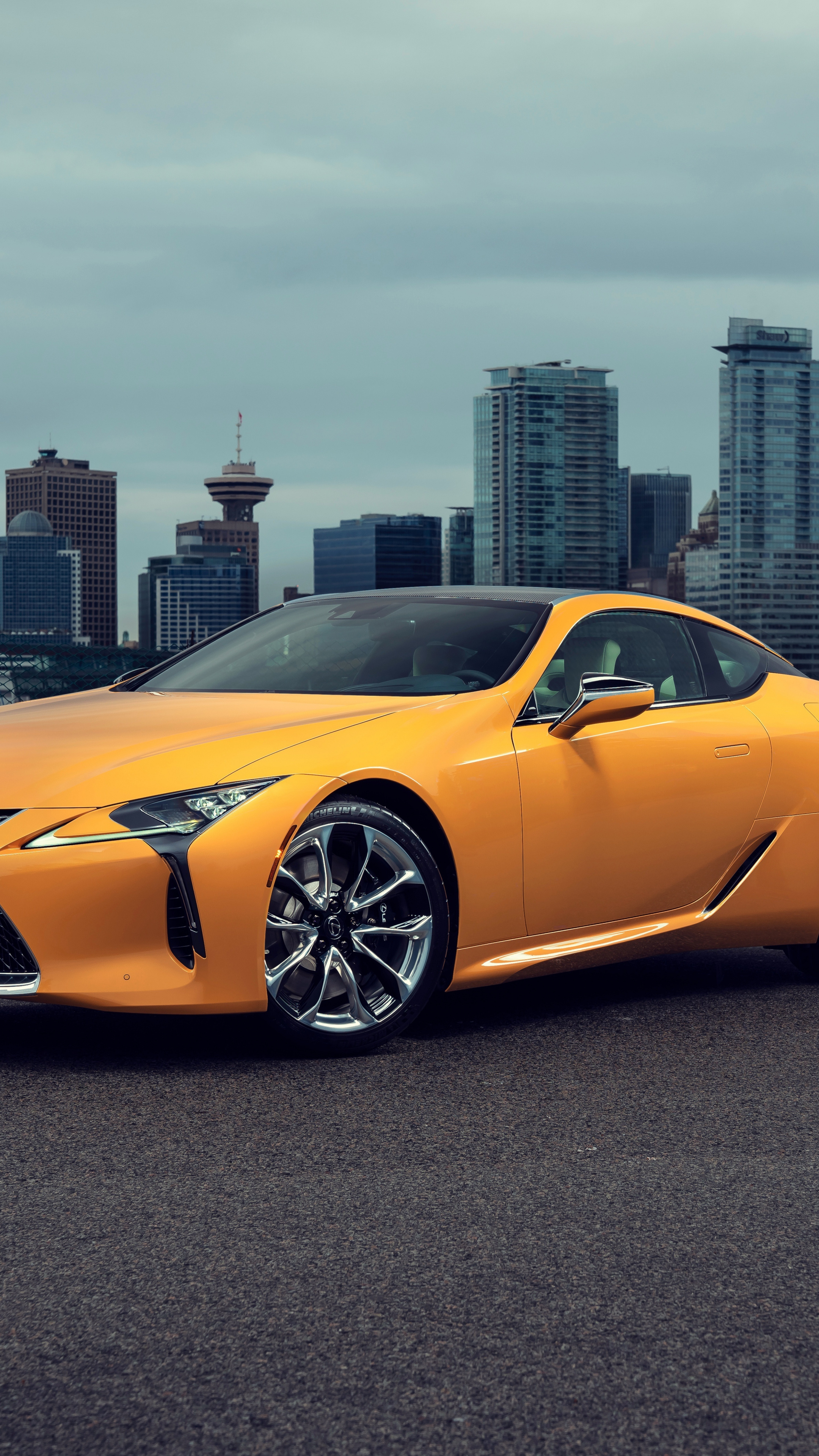 Lexus LC, Yellow edition, Xperia Z5 Premium, 2160x3840 4K Phone