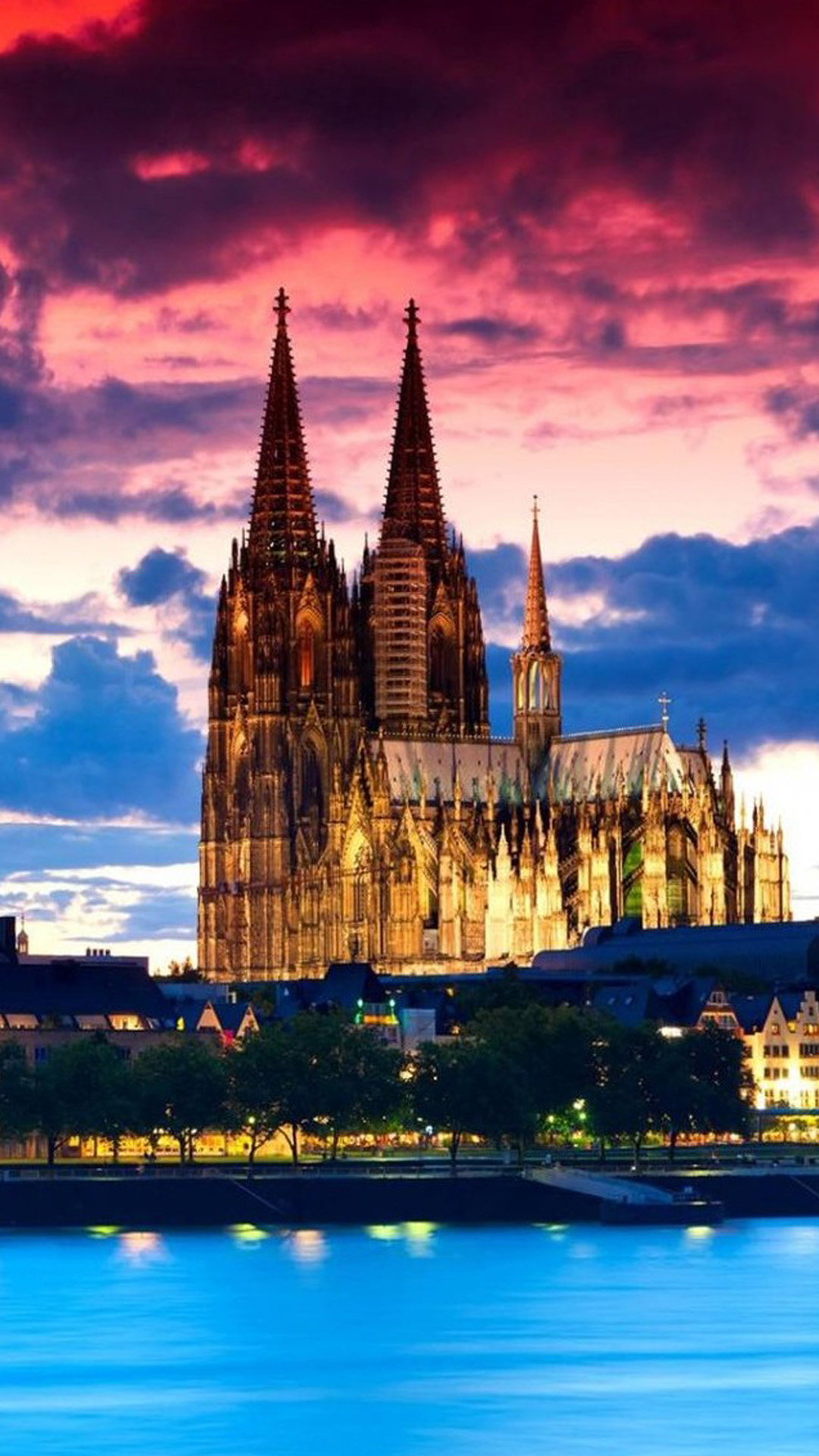 Cathedral wallpapers, Stunning facade, Architectural marvel, Michel Walker's collection, 1080x1920 Full HD Phone