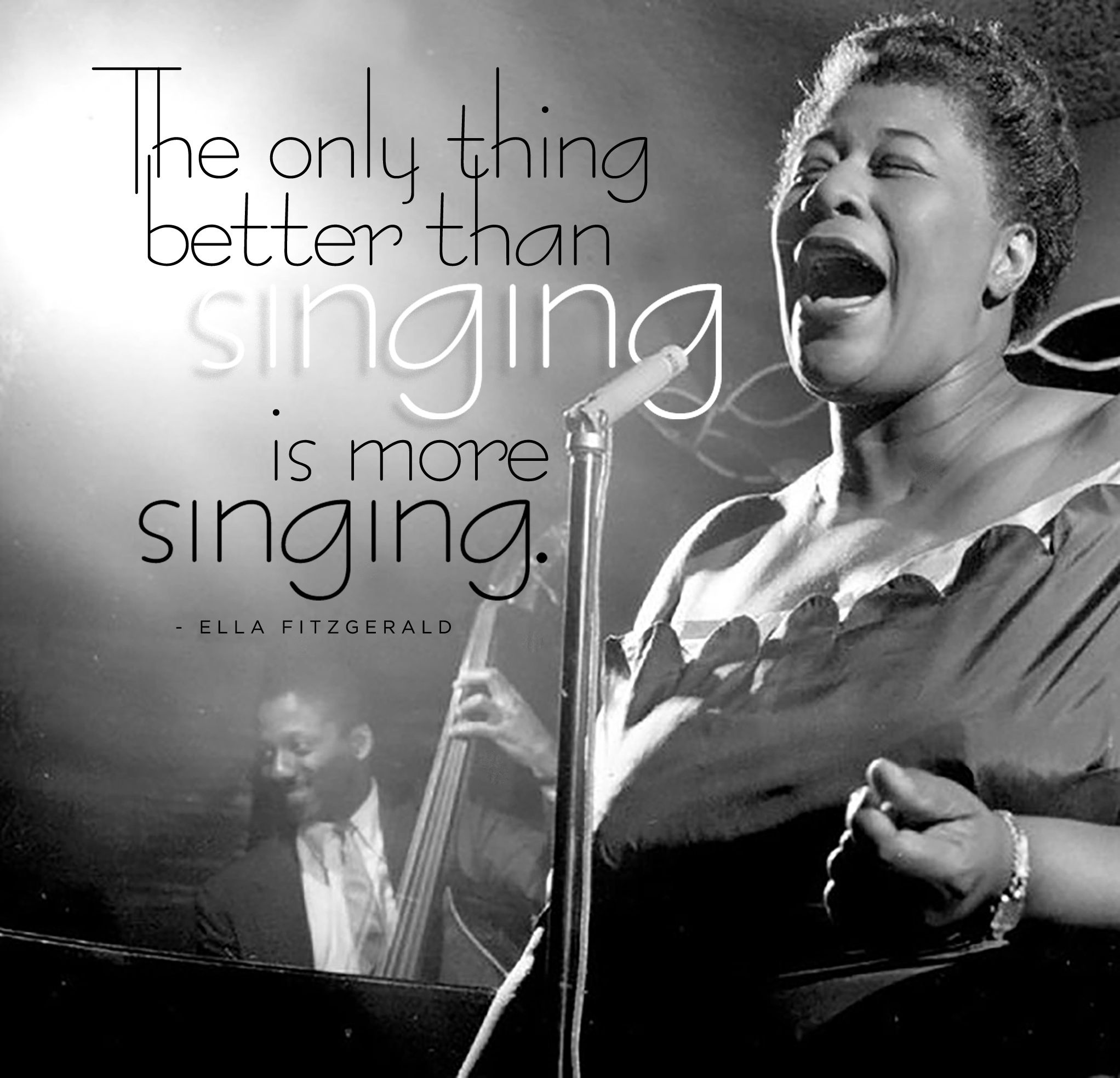 Ella Fitzgerald quote, Quotes, Jazz art, 2050x1970 HD Desktop