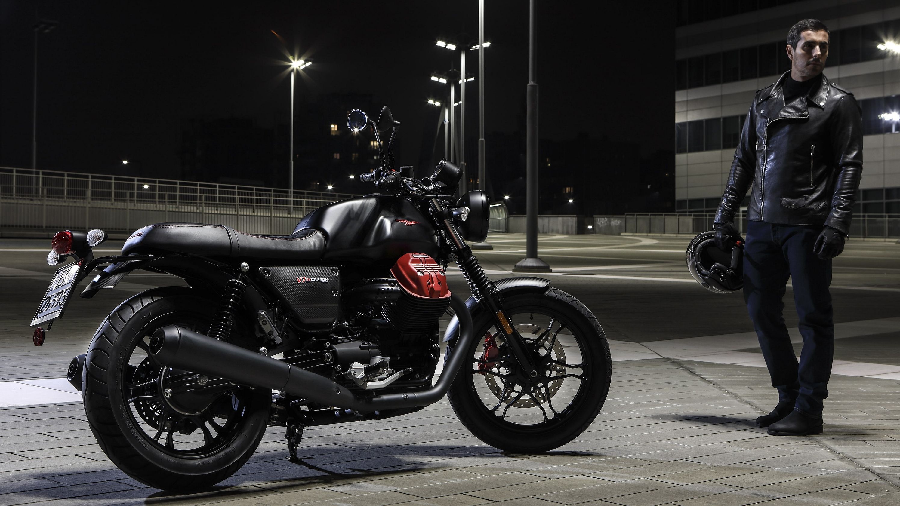 V7 M Carbon, Moto Guzzi Wallpaper, 3000x1690 HD Desktop
