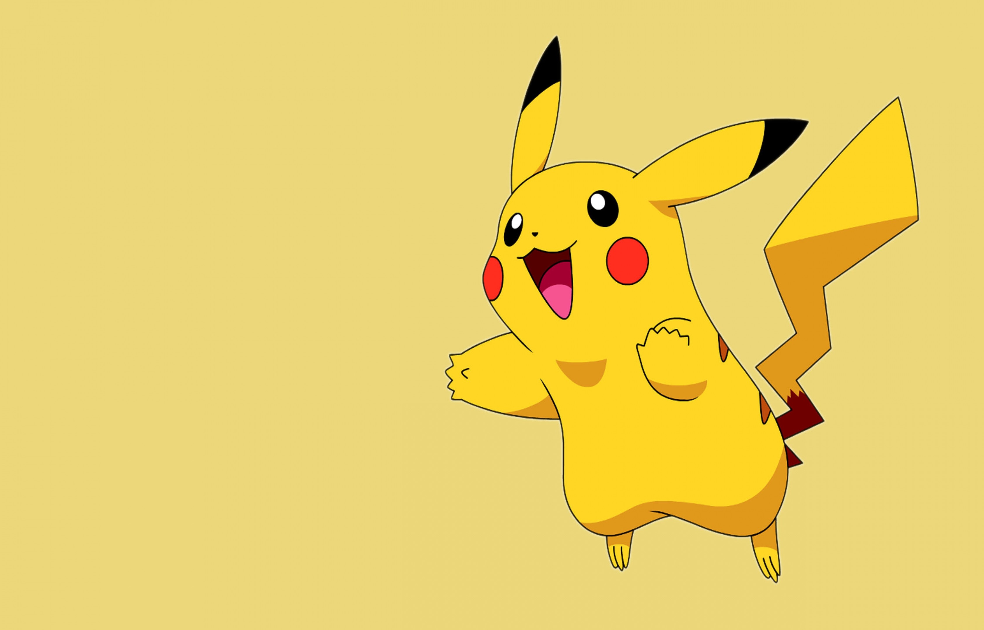 Pikachu, Pokemon, lightning bolt tail, HD Desktop wallpaper