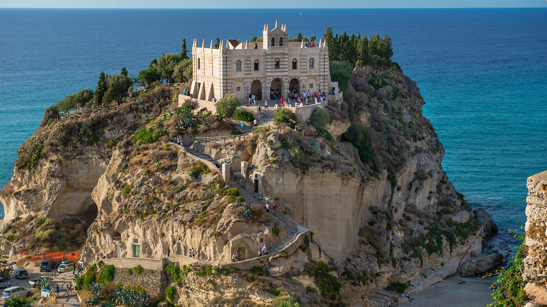 Tropea Wallpaper, Beach, Vacation, Italy, 1920x1080 Full HD Desktop