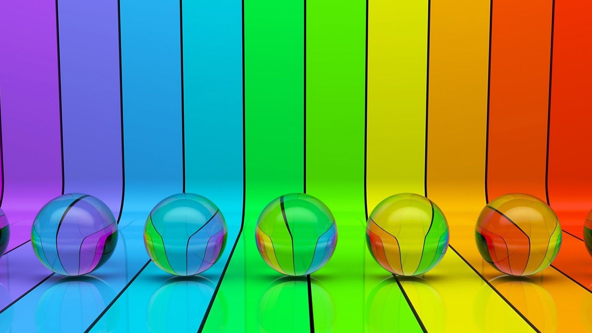 Rainbow colors desktop wallpaper, Transparent and abstract, Colorful and vibrant, Desktop customization, 1920x1080 Full HD Desktop