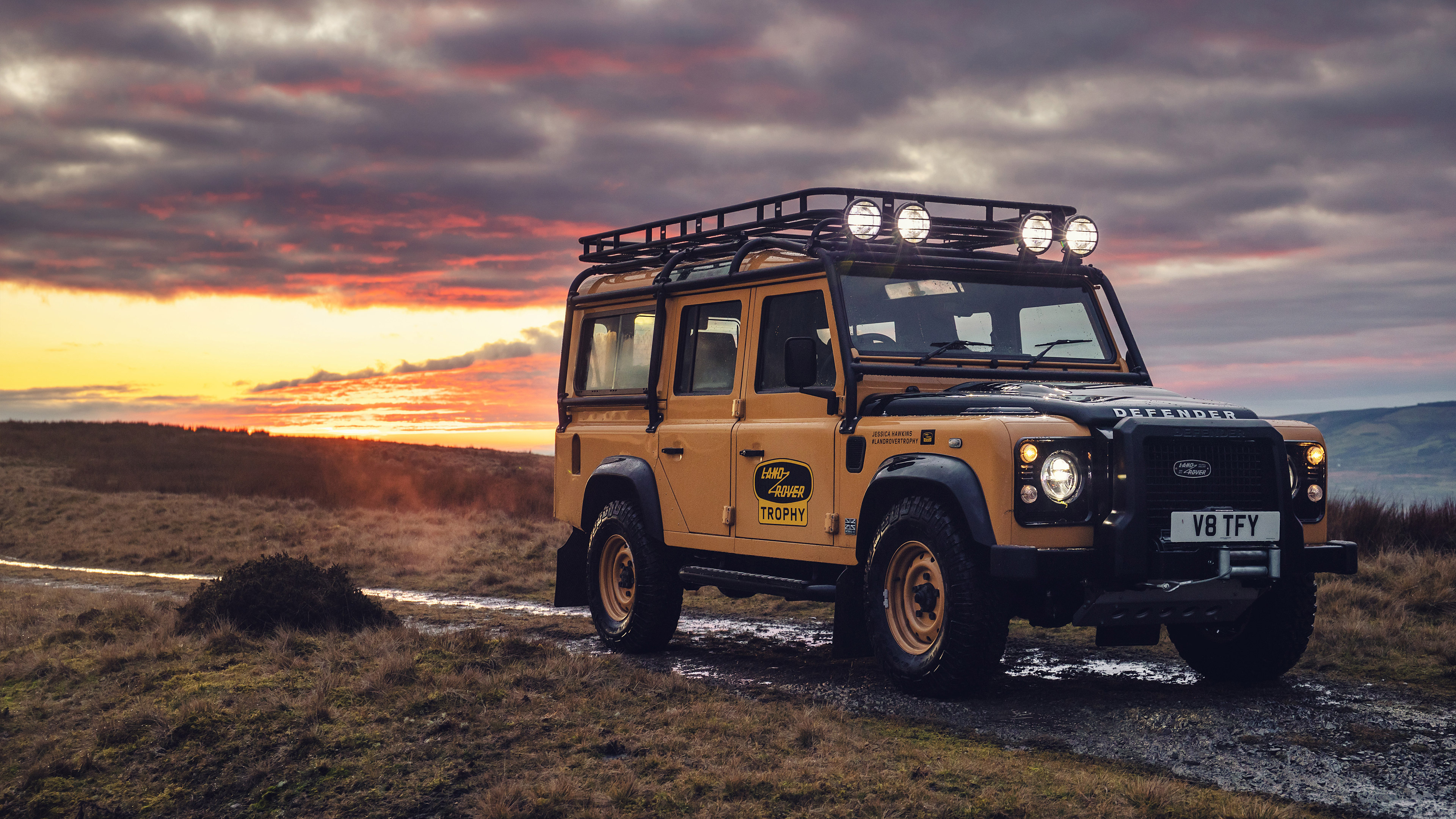 110 Camel Trophy, Land Rover Defender Wallpaper, 3840x2160 4K Desktop