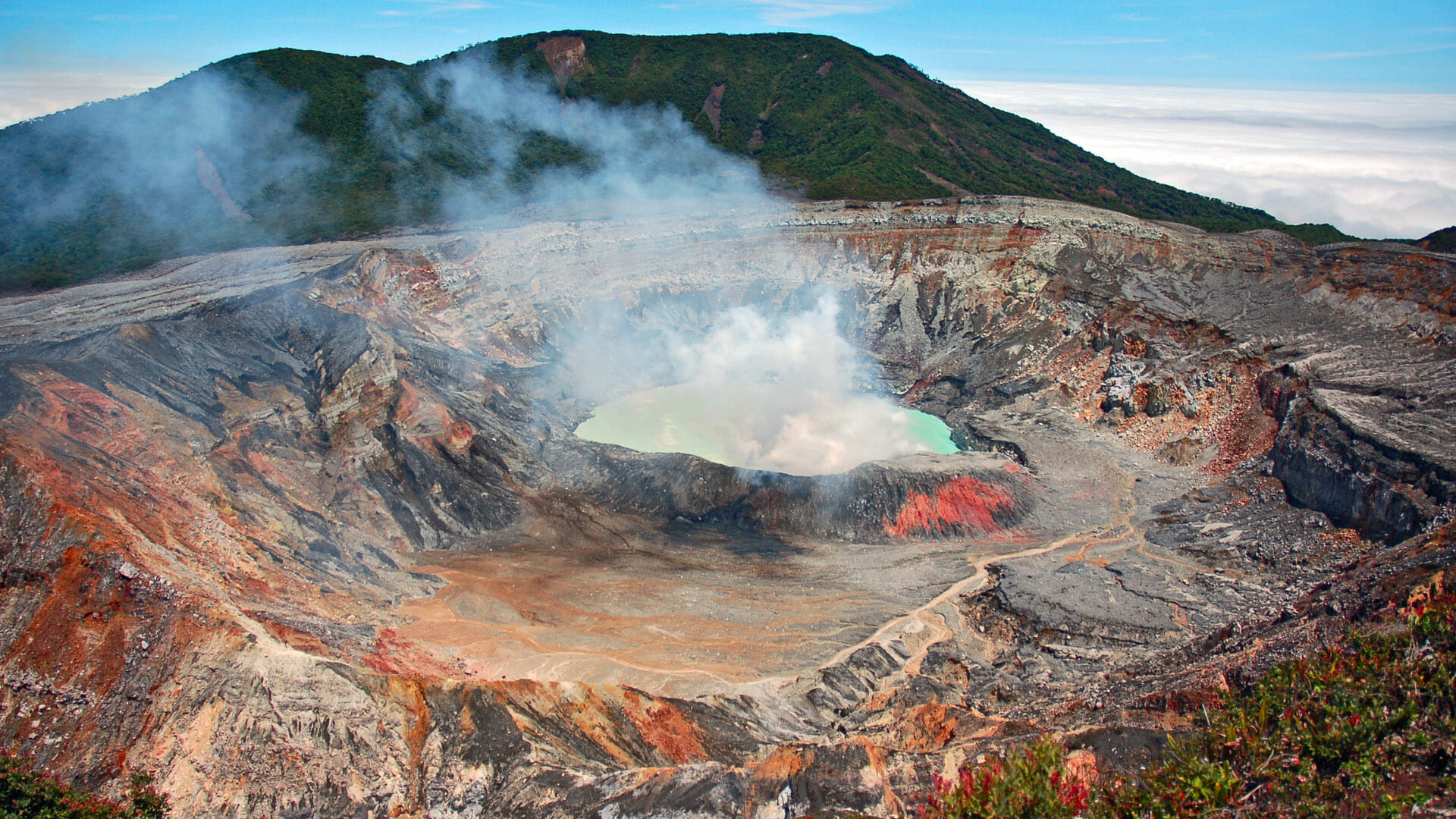 Poas Volcano, Travels, Costa Rica, Steppes travel, 1920x1080 Full HD Desktop
