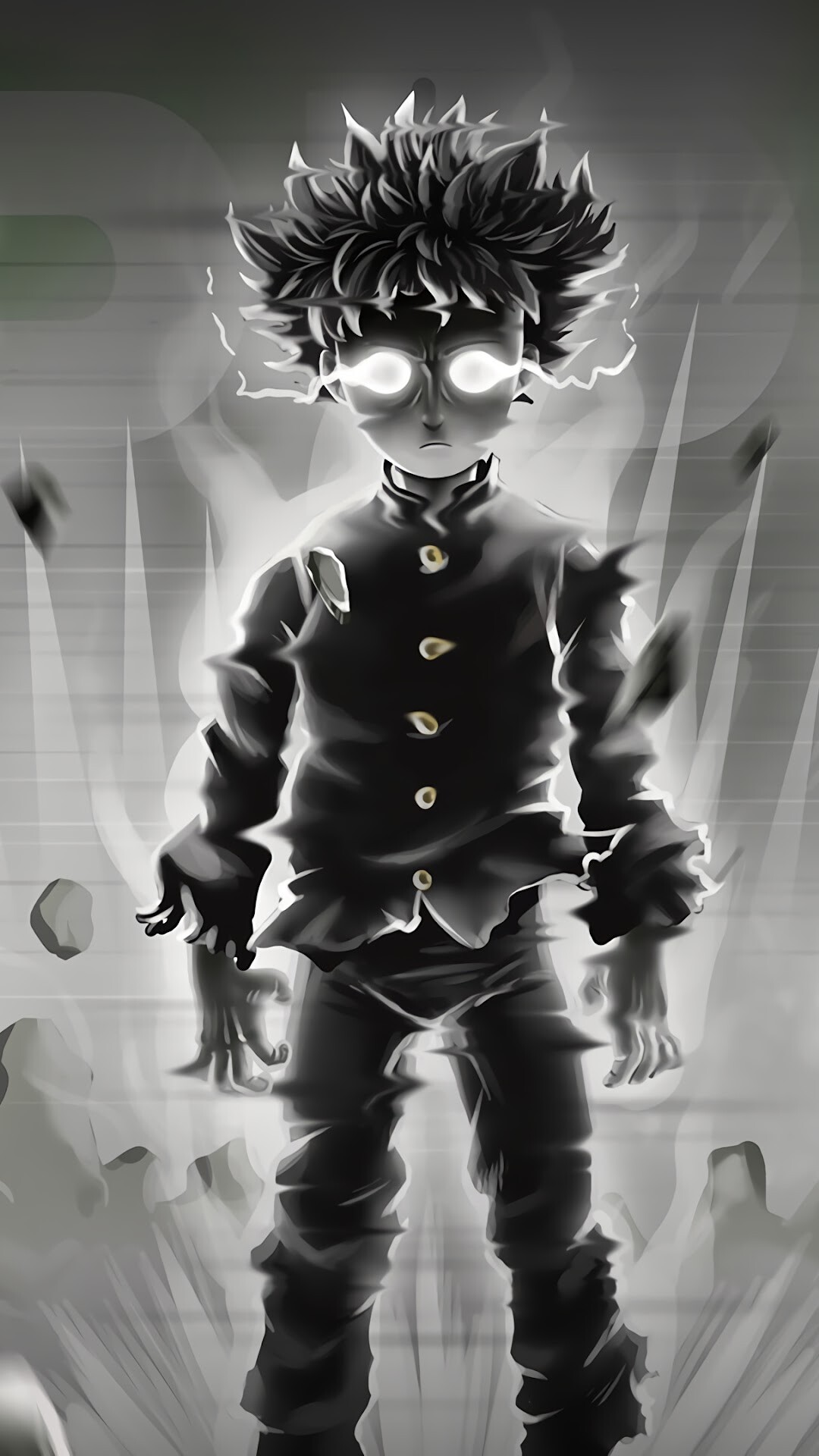 Mob Psycho 100, Shigeo Kageyama, Phone wallpaper, Intense rage, 1080x1920 Full HD Phone