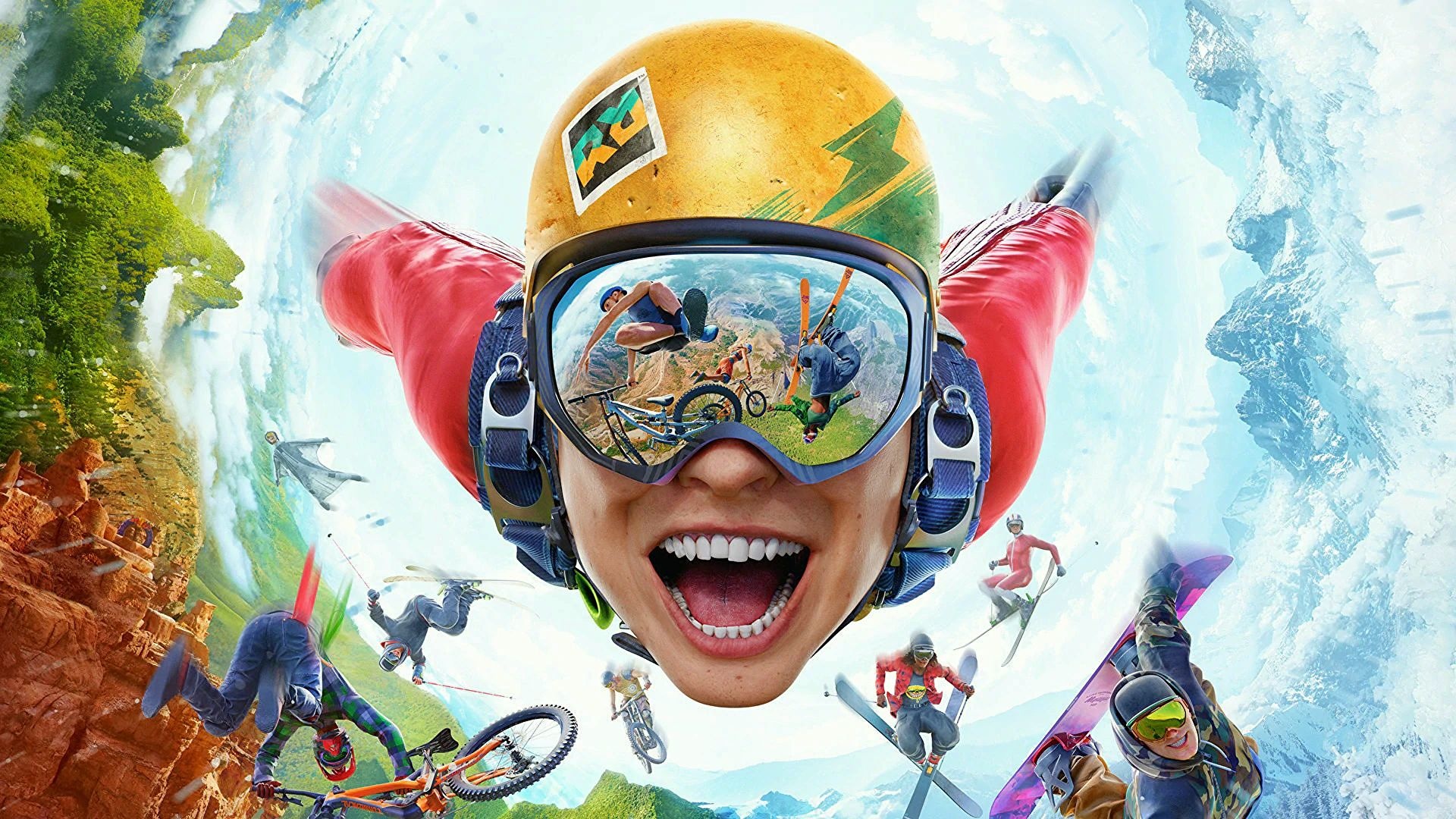 Riders Republic, Adrenaline-fueled races, Spectacular stunts, Freestyle madness, 1920x1080 Full HD Desktop