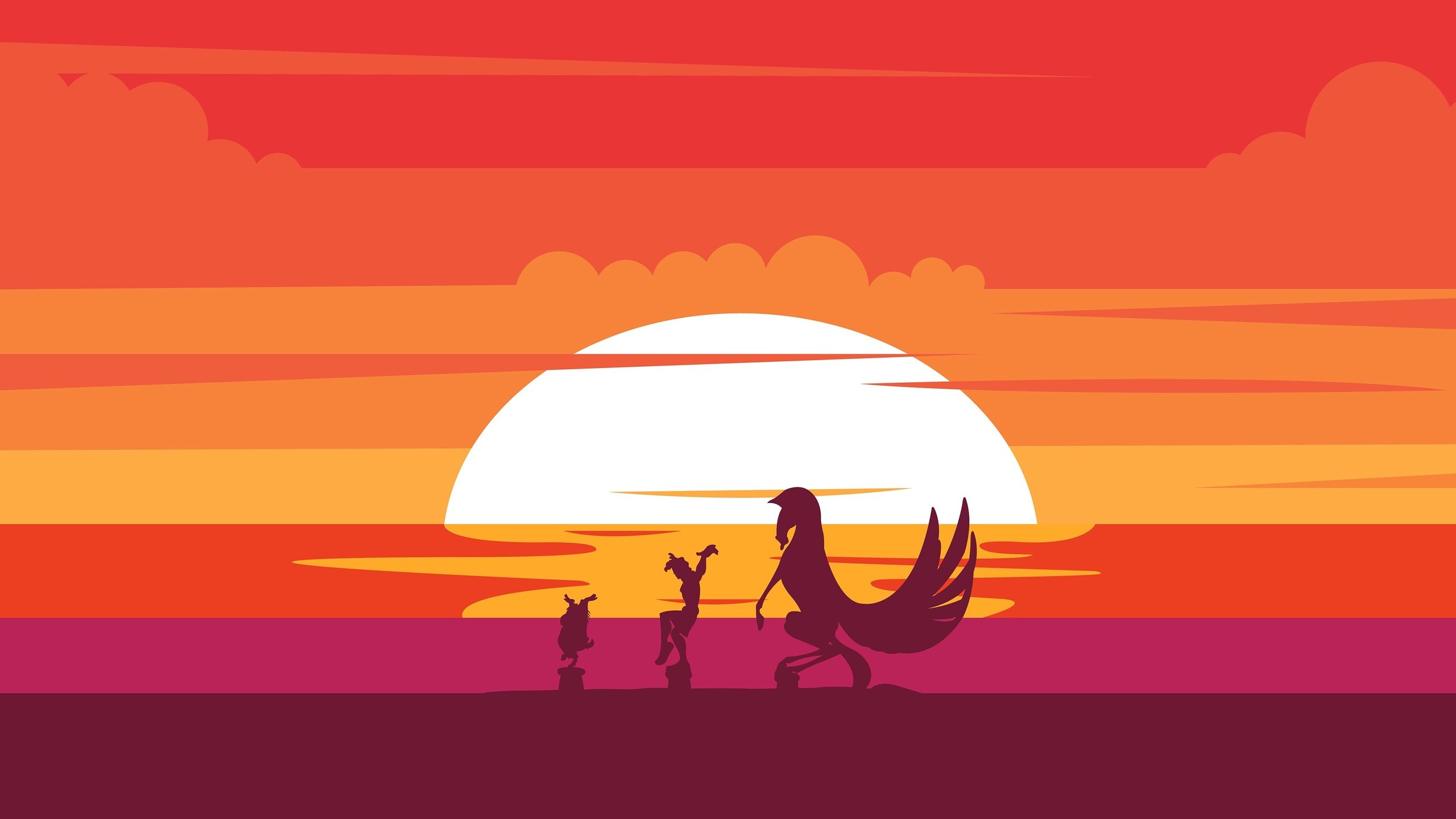 Disney Hercules, Minimalistic art, High-definition wallpapers, Stunning images, 2560x1440 HD Desktop