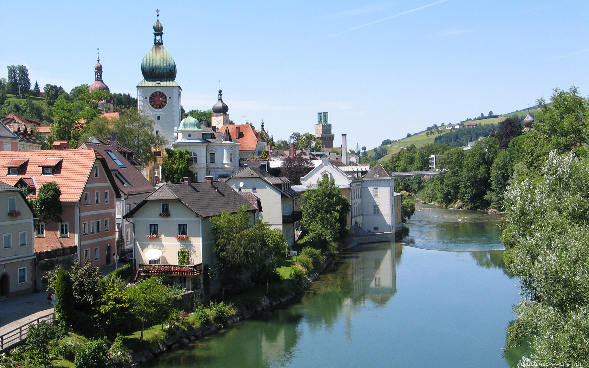 Ybbs River, Austria Wallpaper, 1920x1200 HD Desktop