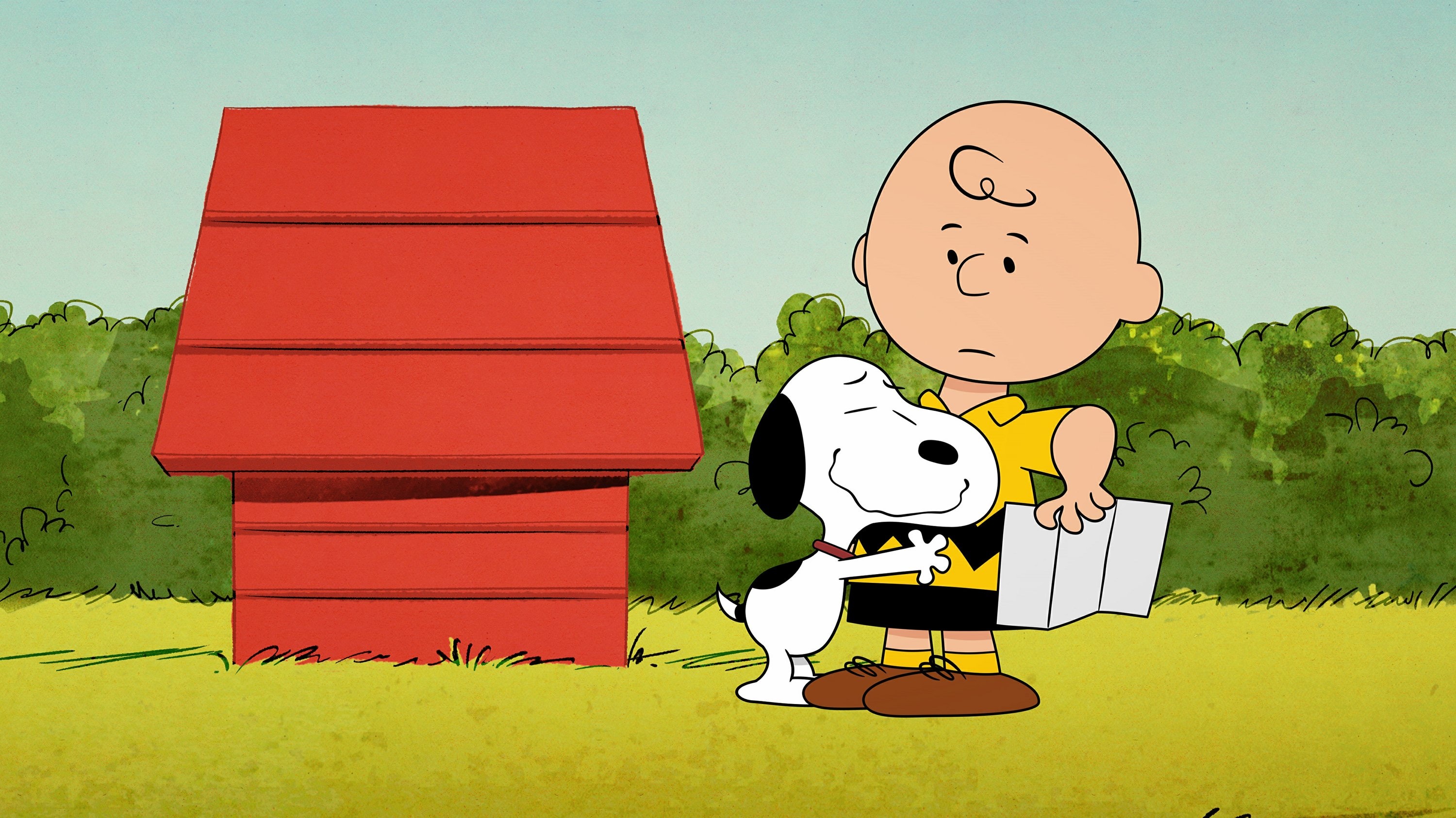 Charlie Brown, Snoopy, Snoopy's red doghouse, HD Desktop wallpaper