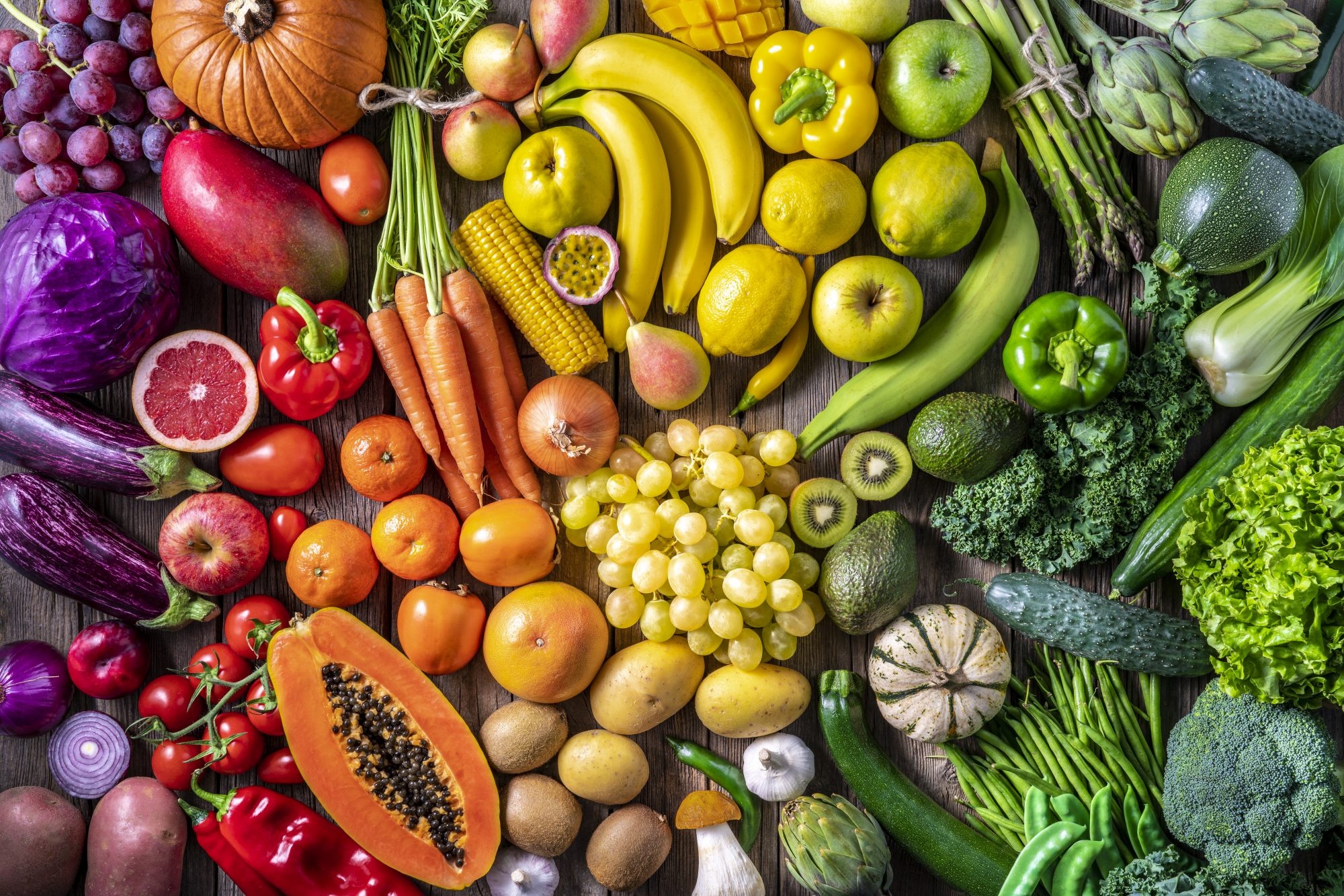 Longer lifespan, 5 servings, Fruits and vegetables, Health benefits, 2000x1340 HD Desktop