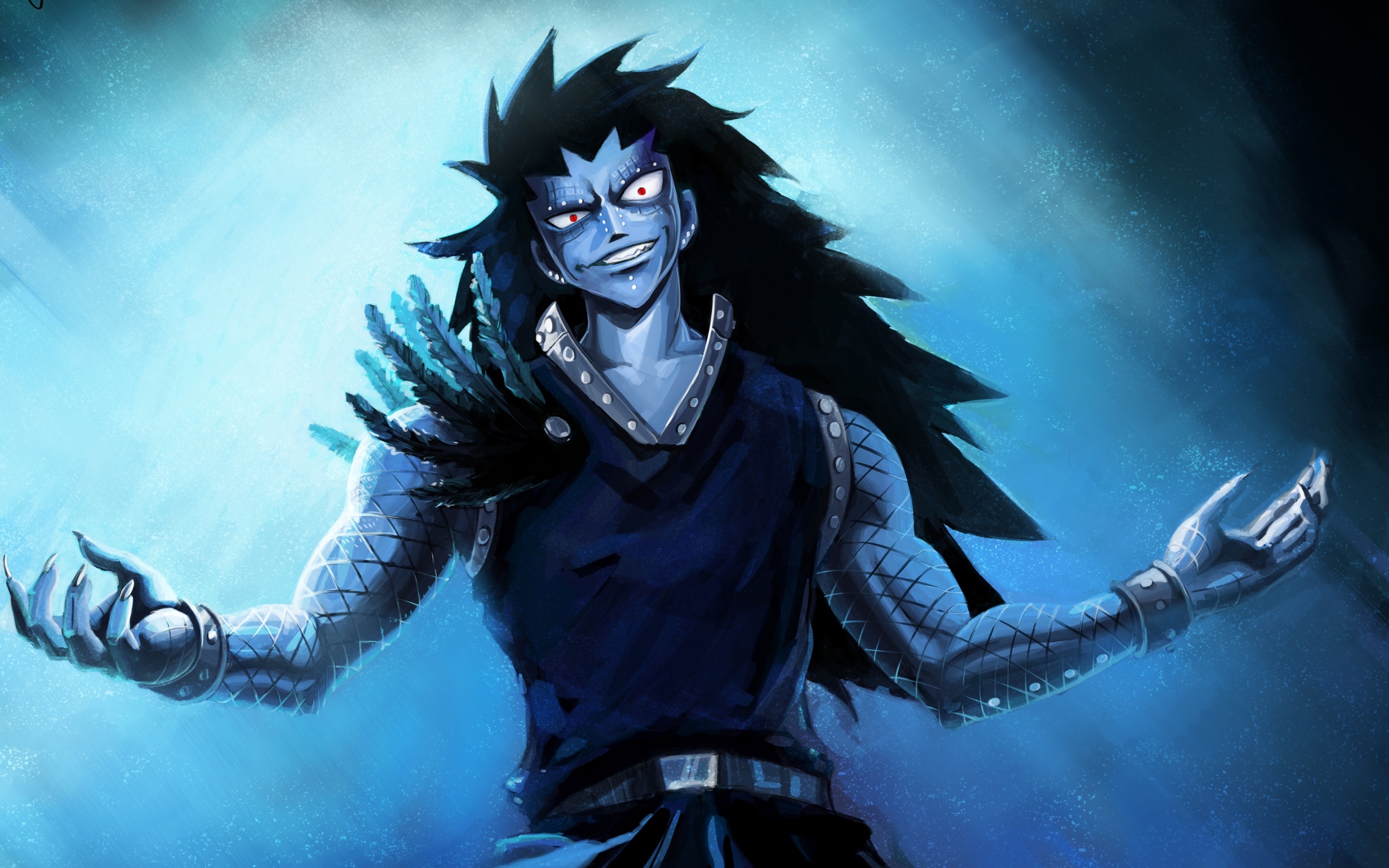 Gajeel Redfox, Iron dragon slayer, Fairy Tail guild, Powerful magic, 2560x1600 HD Desktop