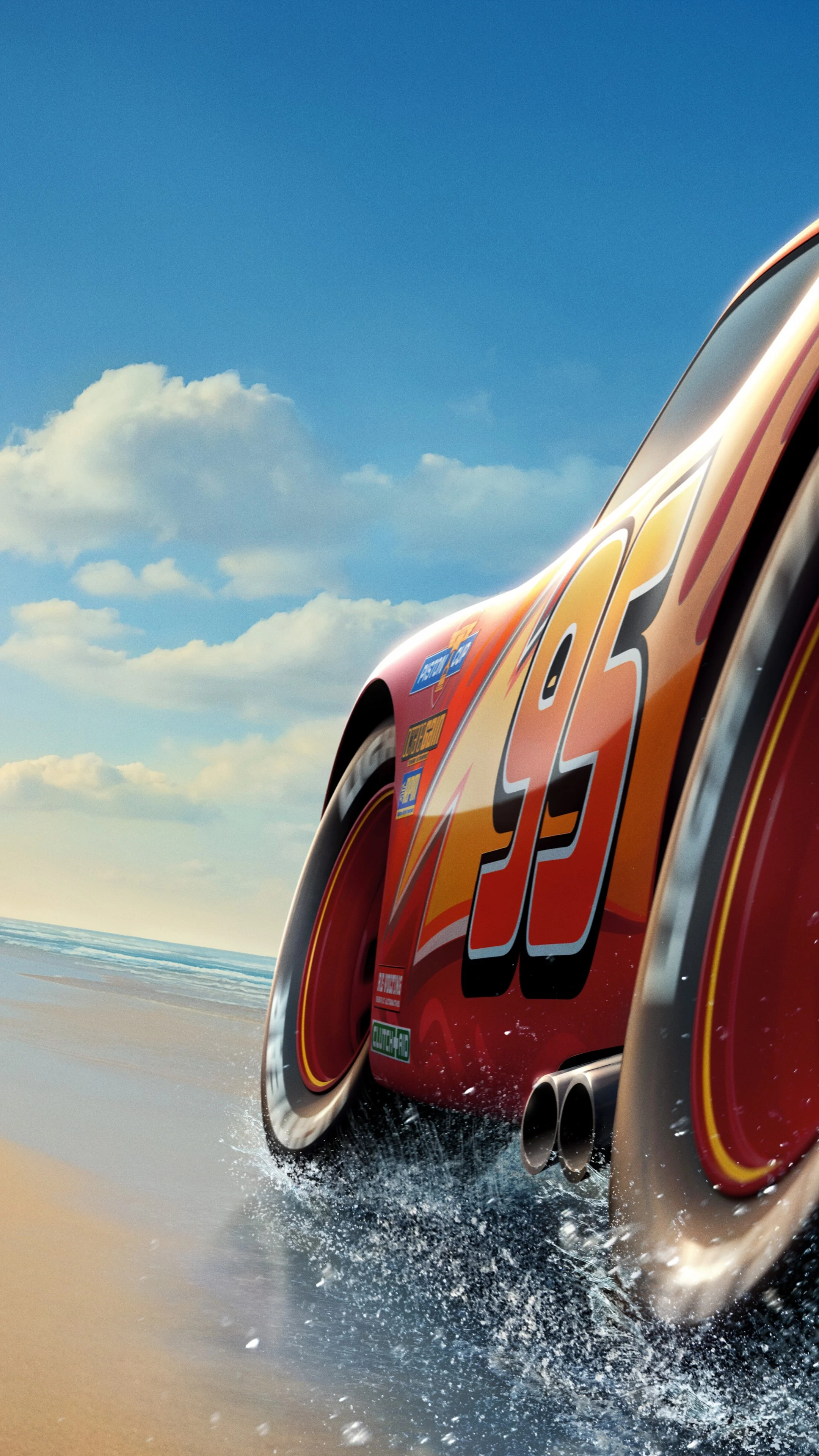 Lightning McQueen, Disney Cars, Animation, Movie franchise, 2160x3840 4K Phone