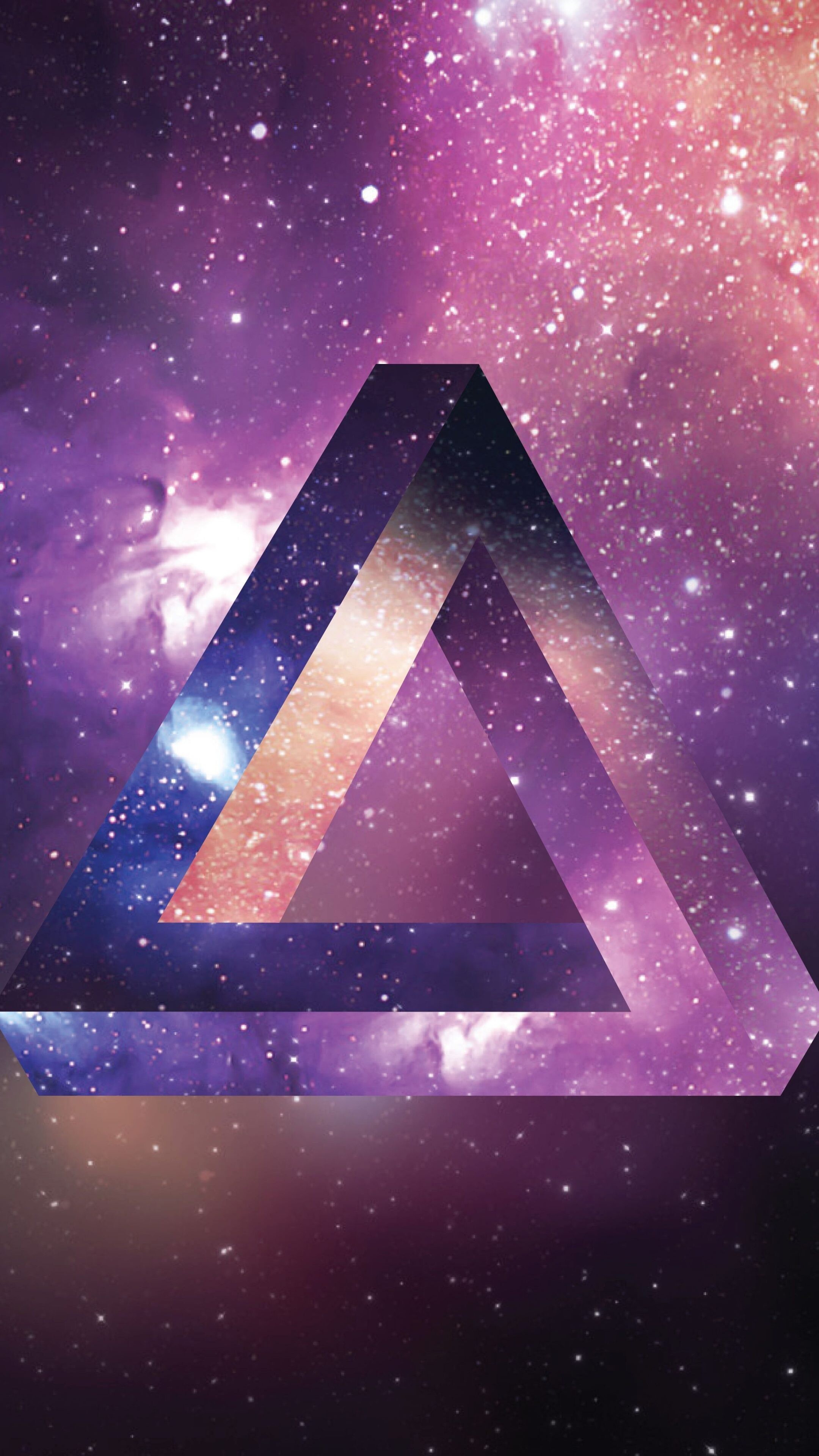 Space, Triangle, 8K, UHD, 2160x3840 4K Phone