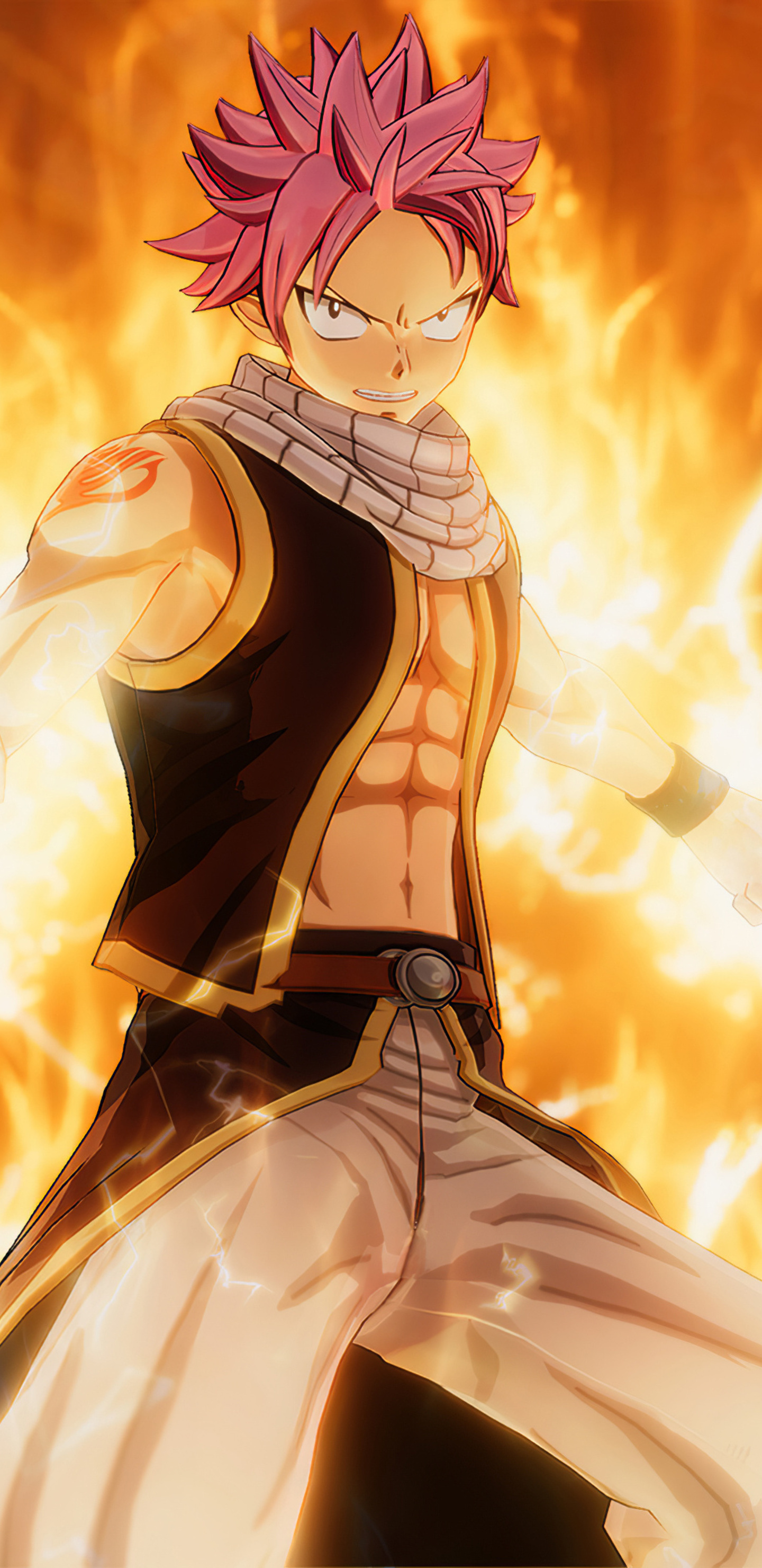 Natsu Dragneel, Fairy Tail anime, HD images, 1440x2960 HD Phone