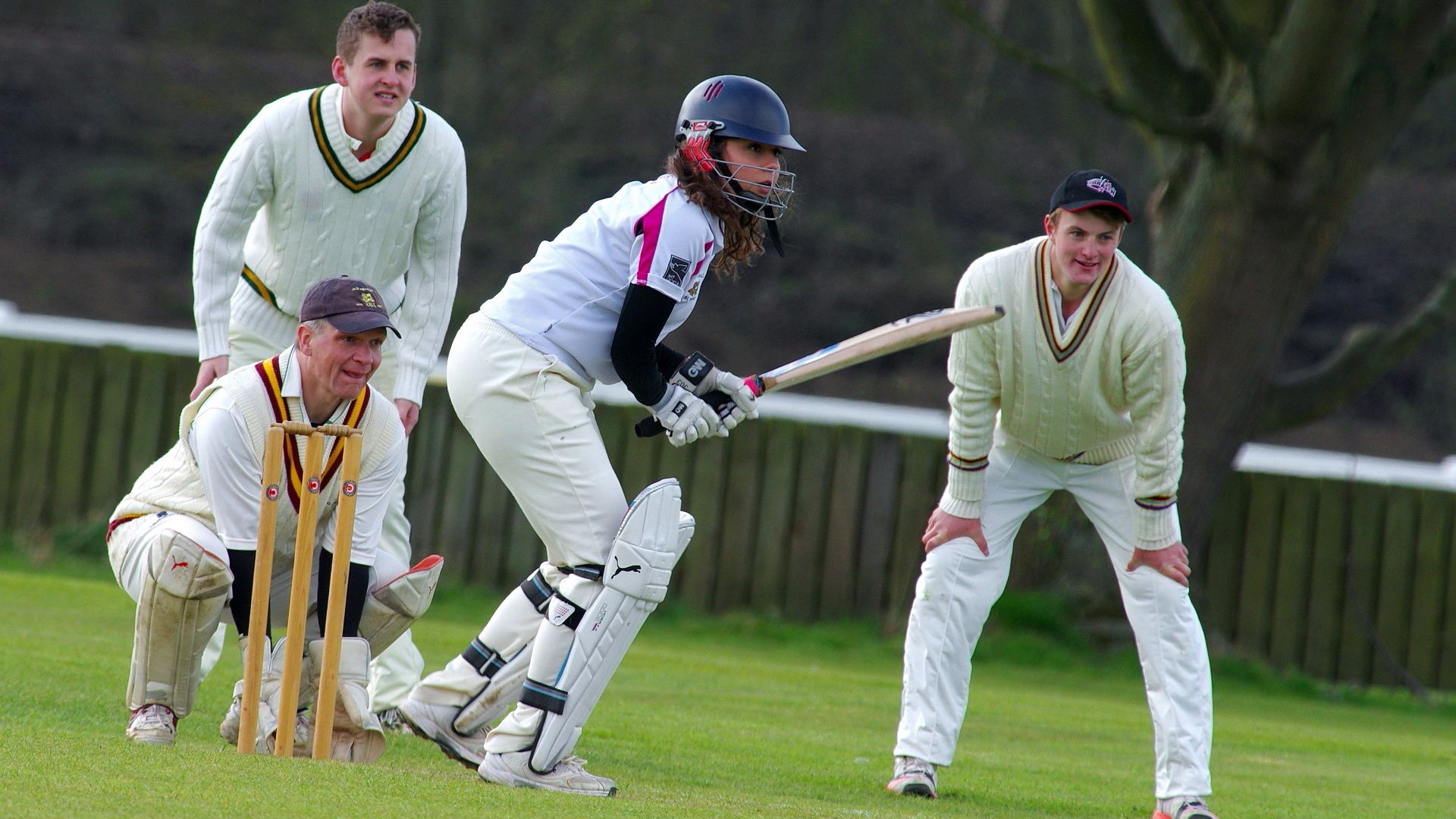 Cricket sport, Grass player, Game people, Free picture, 1920x1080 Full HD Desktop