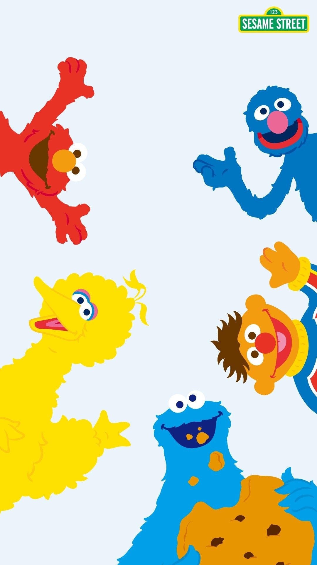 Sesame Street Animation, Character illustrations, Cartoon wallpapers, Disney influence, 1080x1920 Full HD Phone