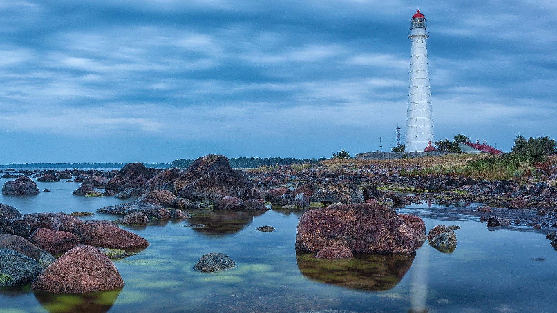 Tahkuna lighthouse, Hiiumaa Island, Around the world, 1920x1080 Full HD Desktop