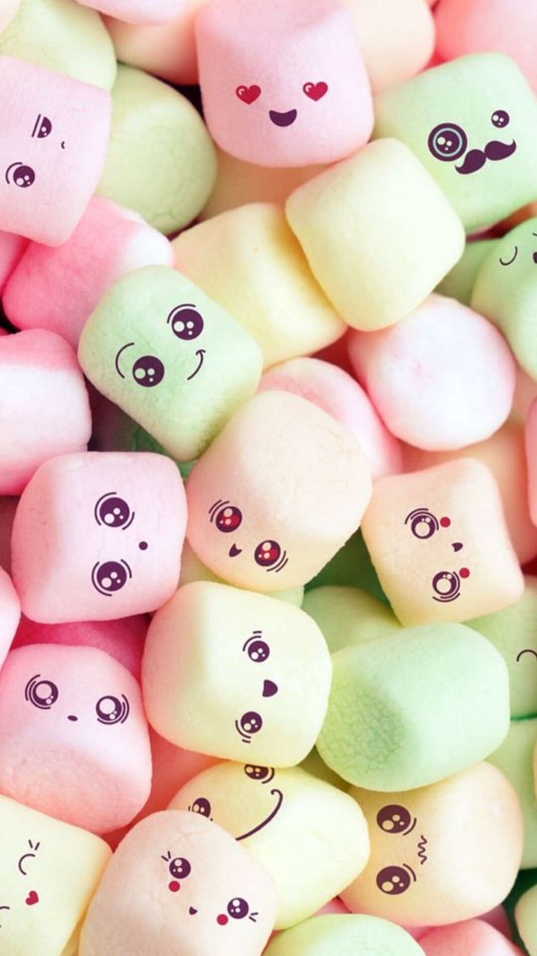 Marshmallows, Girly Wallpaper, 1080x1920 Full HD Phone