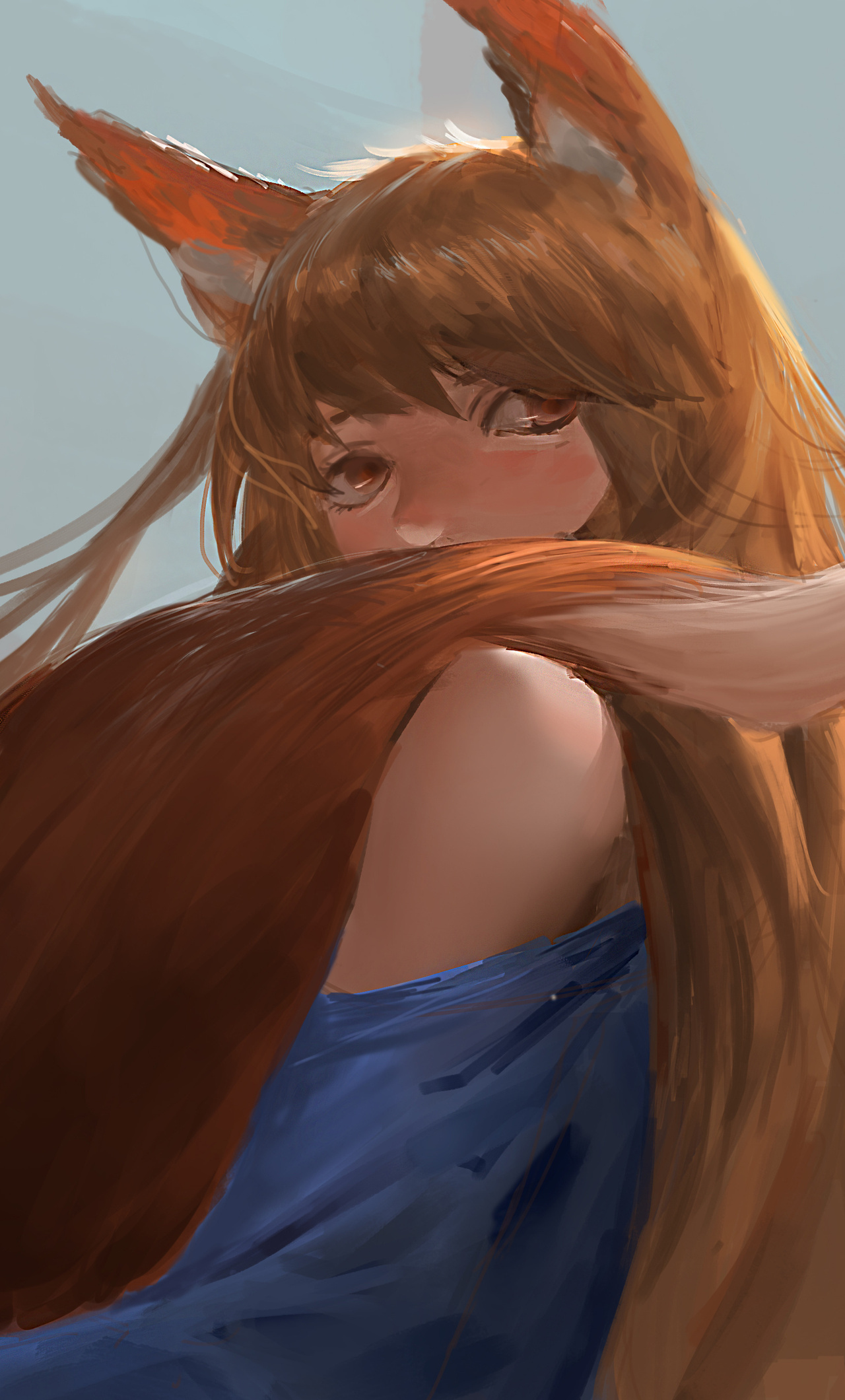 Spice and Wolf, Anime 4K wallpapers, iPhone 6, HD wallpapers, 1280x2120 HD Phone