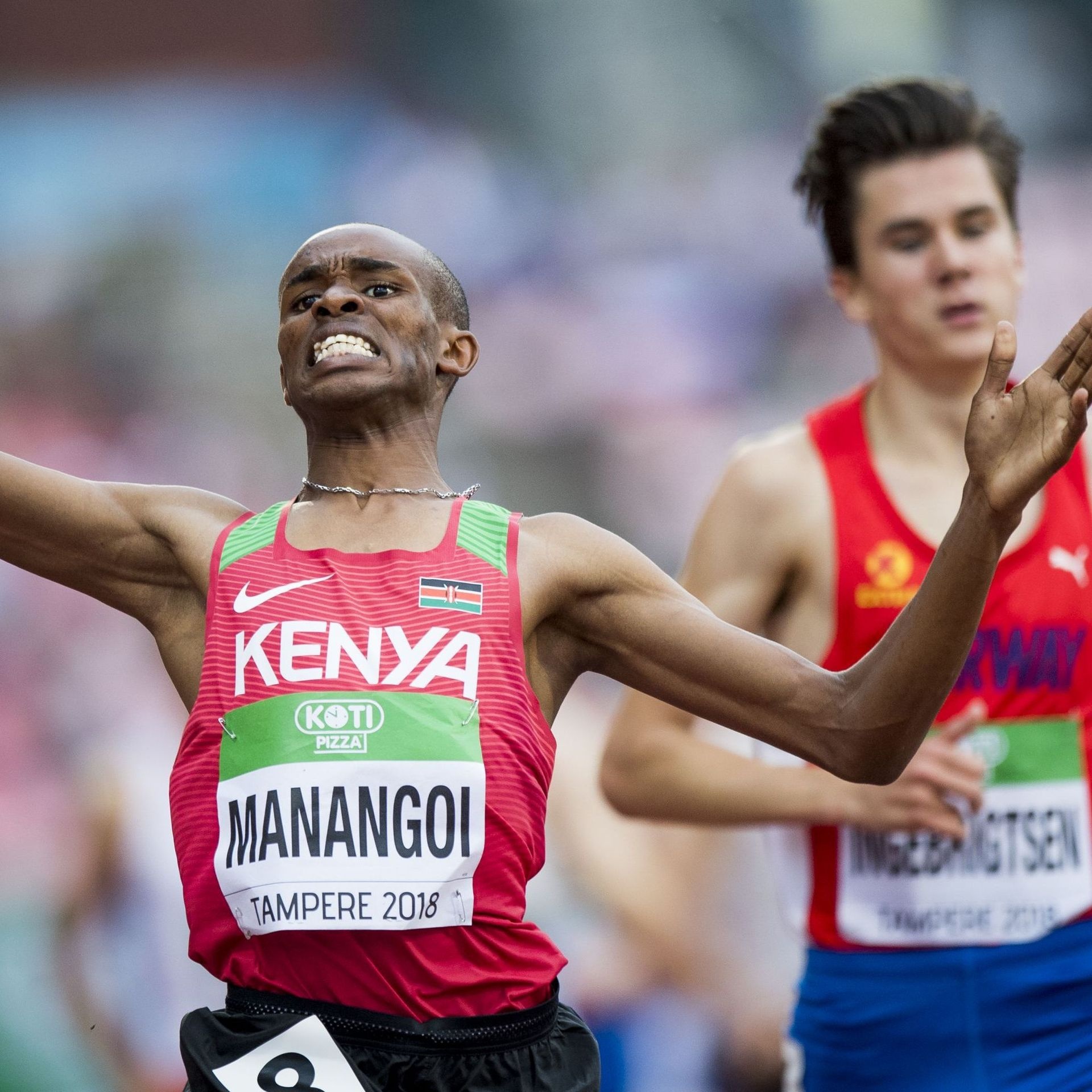 Tampere 2018, Elijah Manangoi Wallpaper, 1920x1920 HD Phone