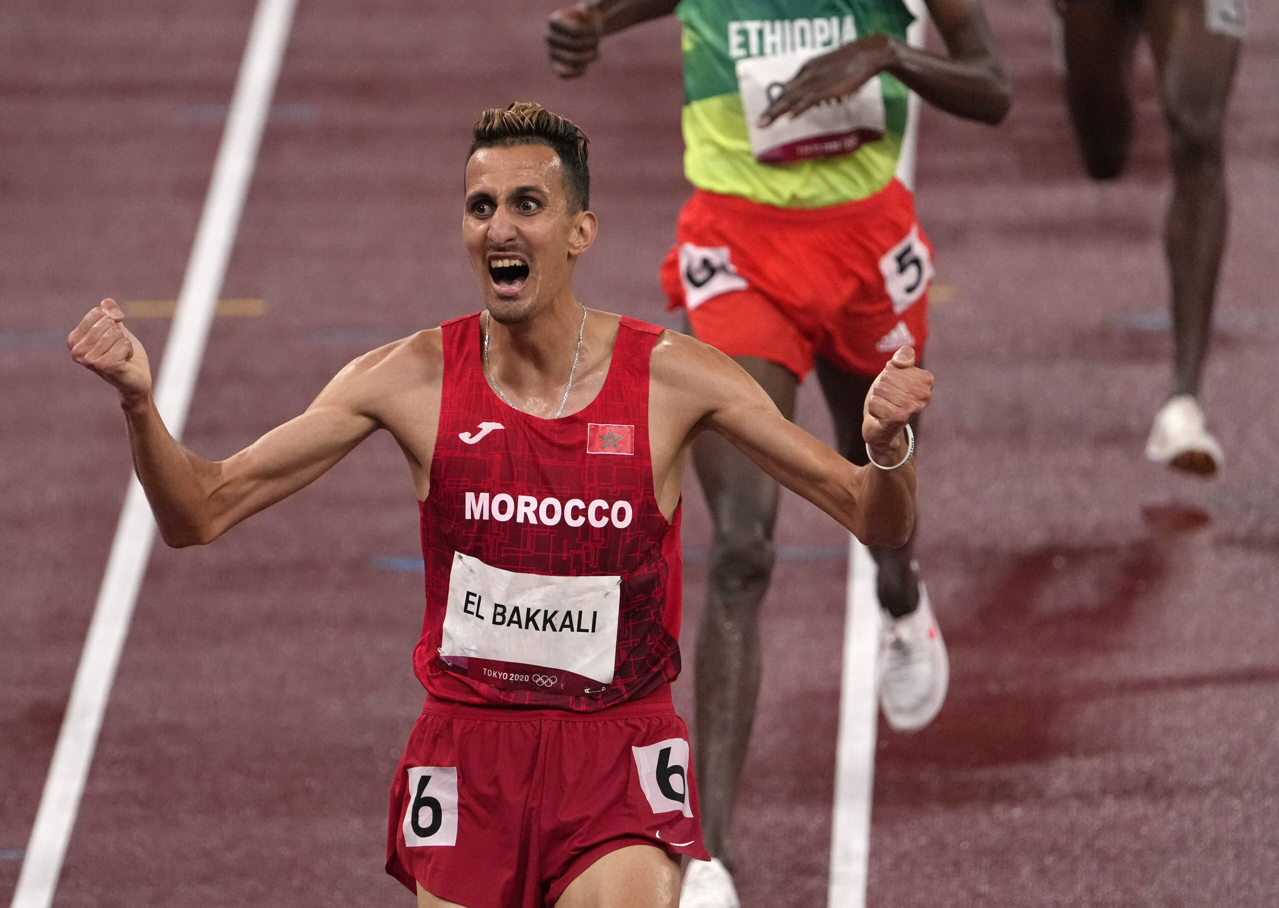 Soufiane El Bakkali, Gold medal winner, 3k meters, Hurdles, 2560x1820 HD Desktop