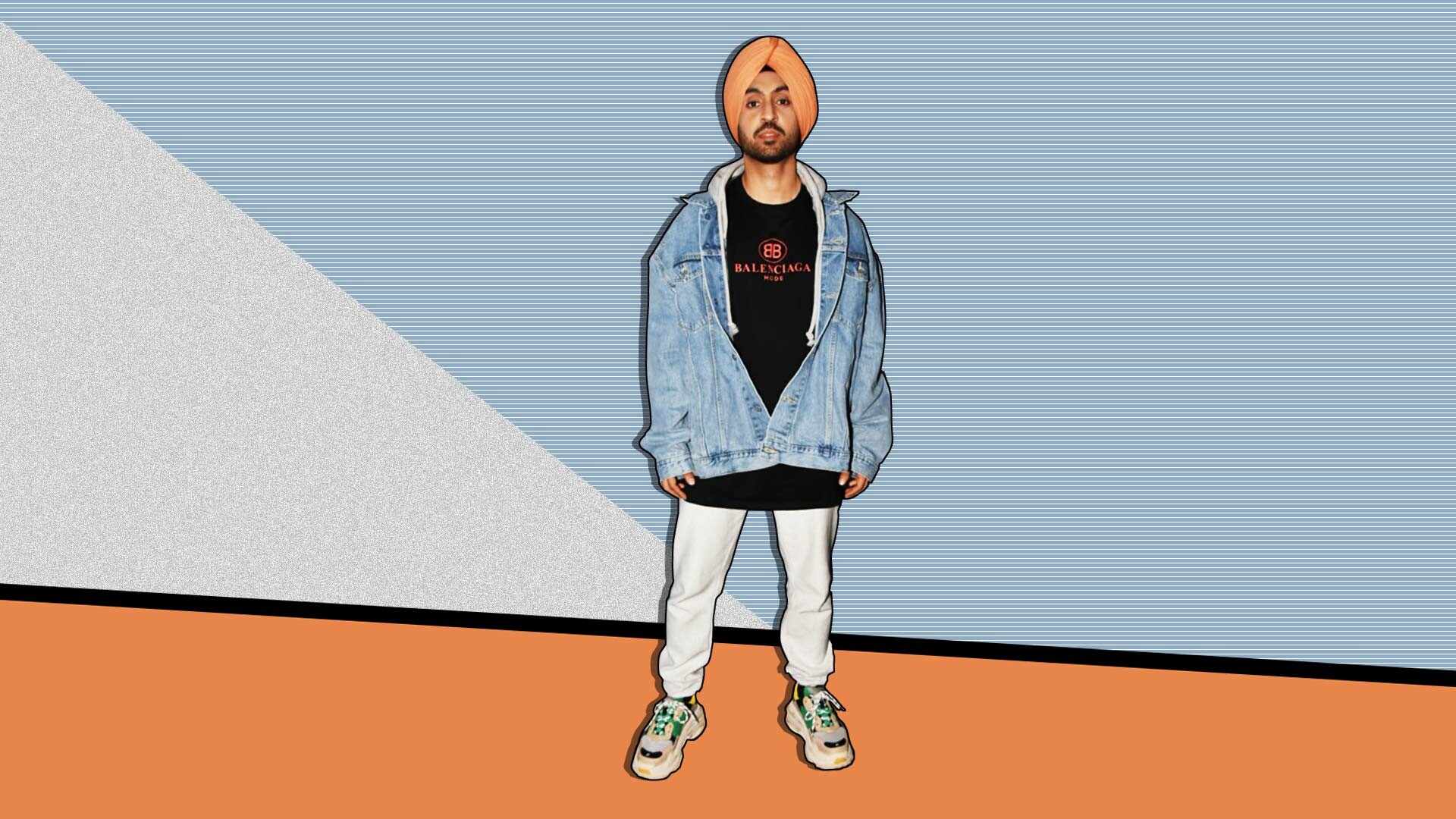Diljit Dosanjh, Balenciaga Wallpaper, 1920x1080 Full HD Desktop