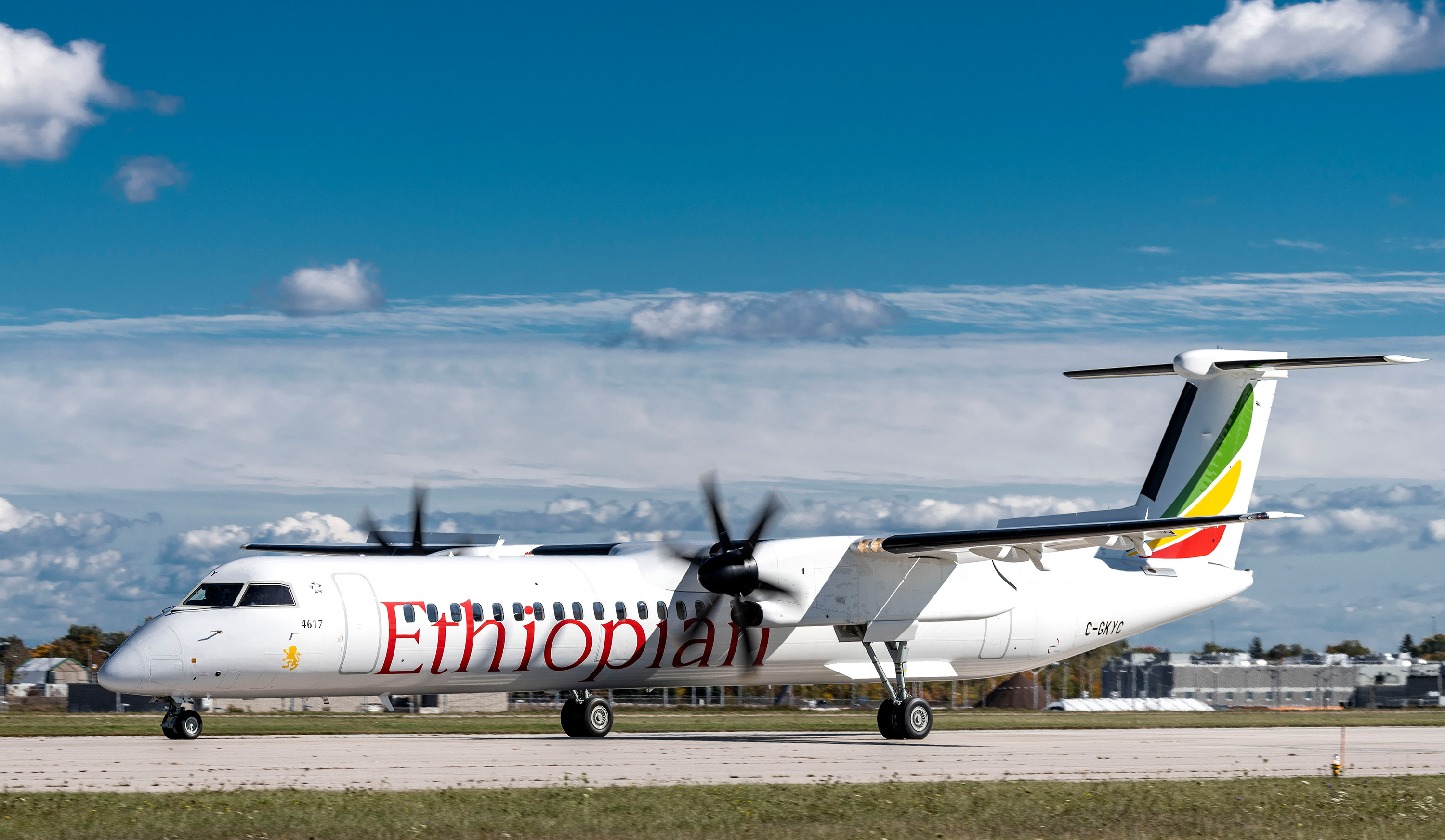 de Havilland Aircraft, Ethiopian airlines, Q400, 3000x1750 HD Desktop