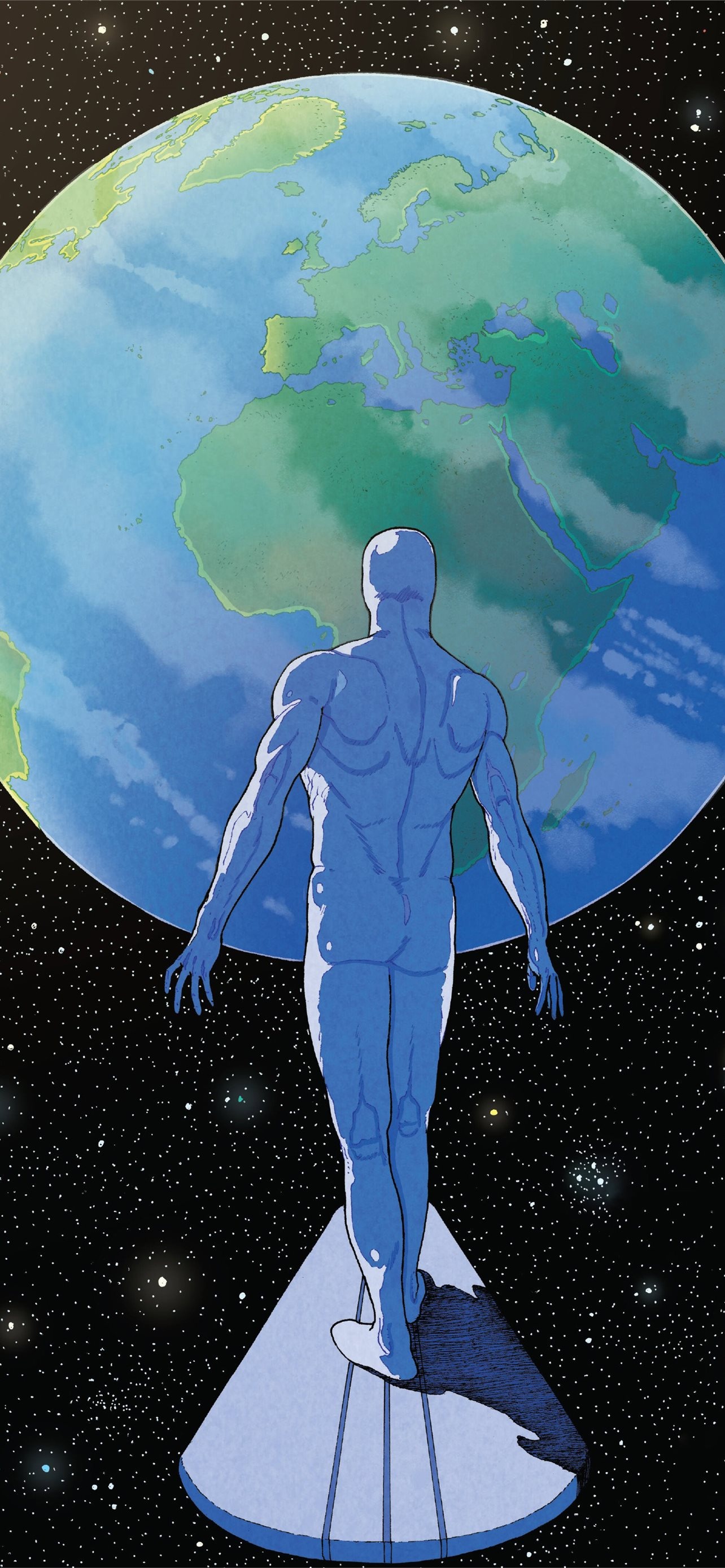 Doctor Manhattan, High definition, iPhone wallpapers, Striking visuals, 1290x2780 HD Phone