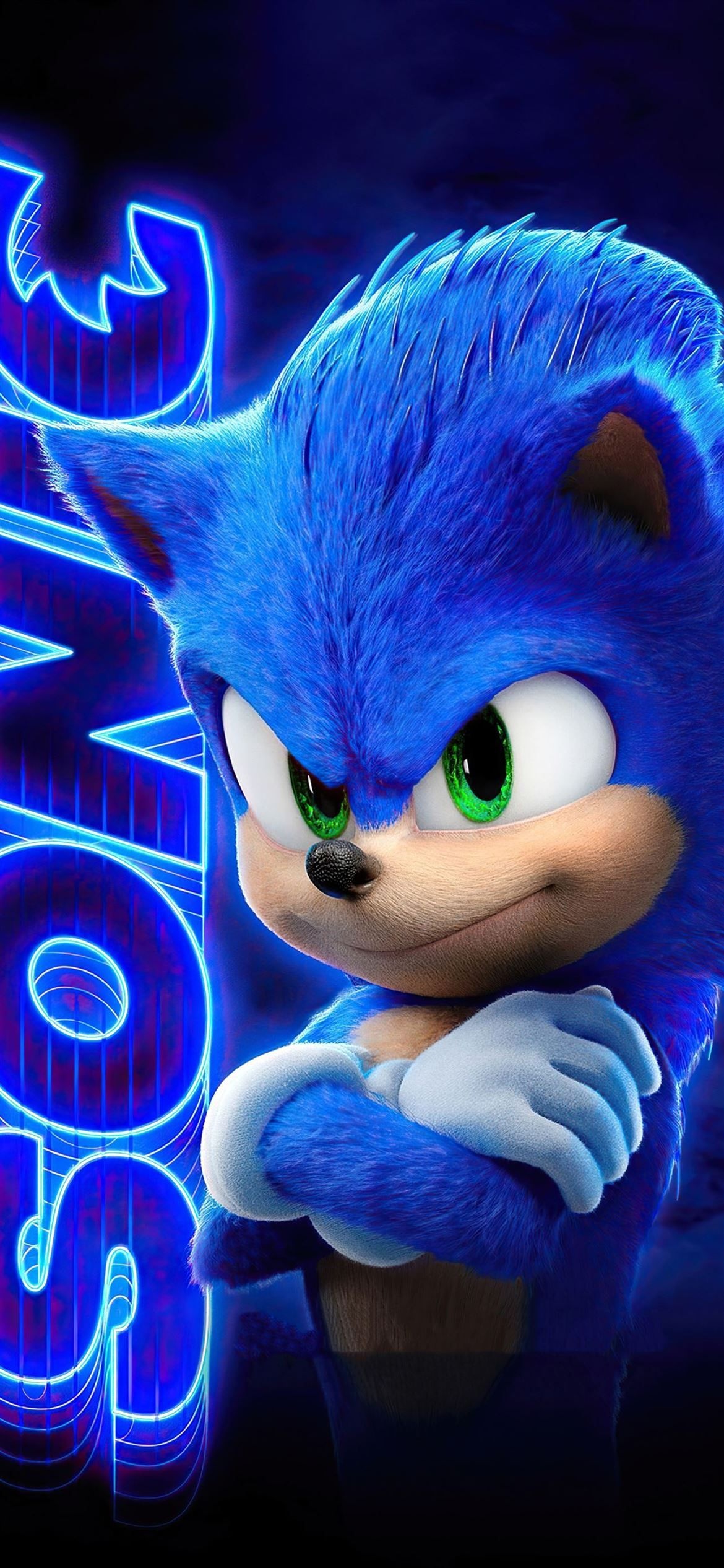 Sonic the Hedgehog Movie, HD iPhone wallpaper, Vibrant animated film, Mobile entertainment, 1170x2540 HD Phone