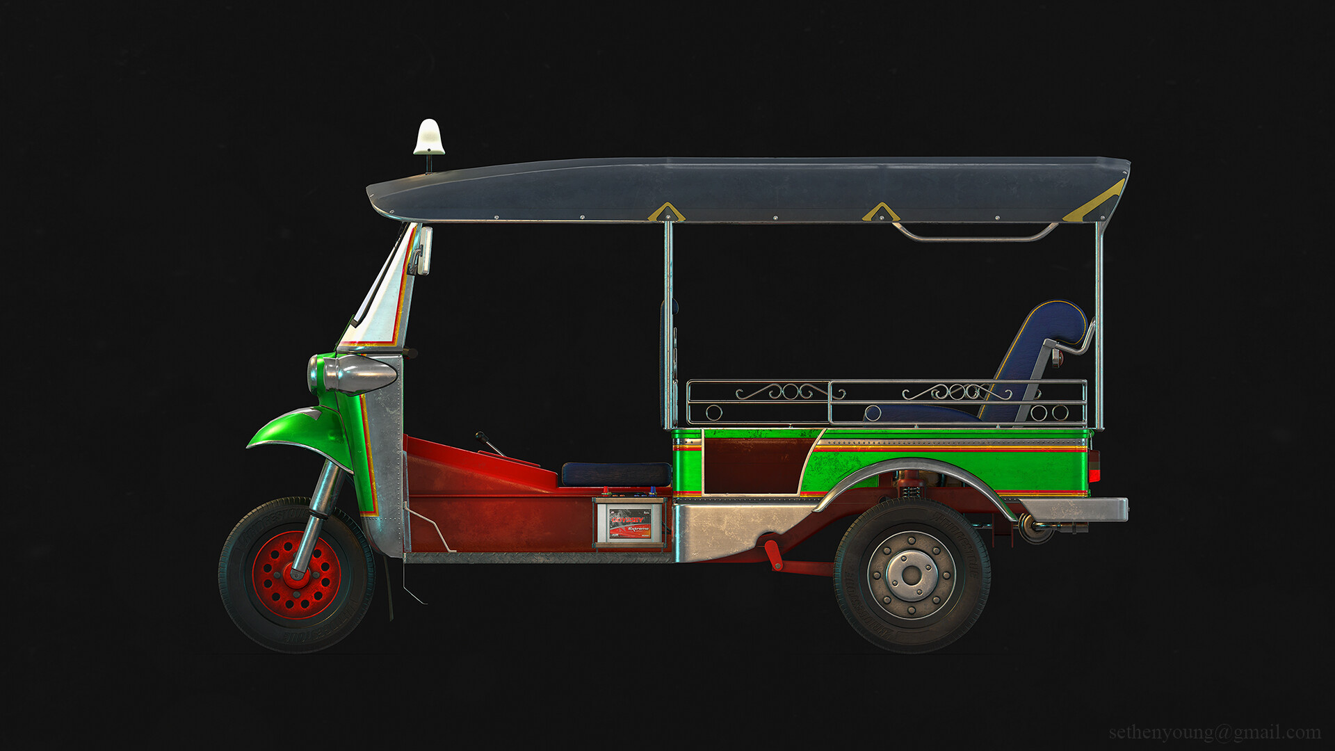 Tuk Tuk Car, Sethen Young portfolio, Unique vehicle, Auto, 1920x1080 Full HD Desktop
