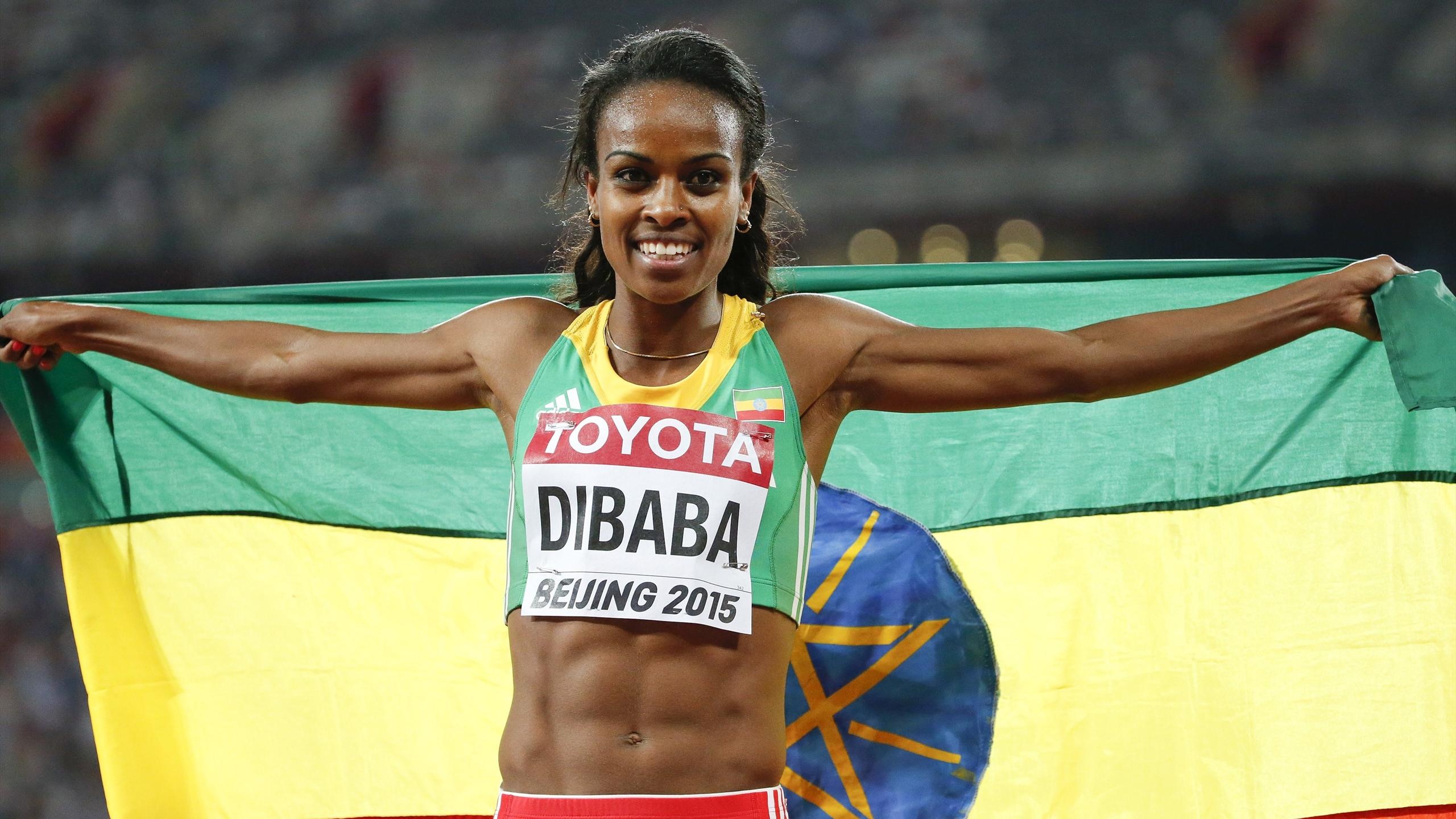 Beijing 2015, Tirunesh Dibaba Wallpaper, 2560x1440 HD Desktop