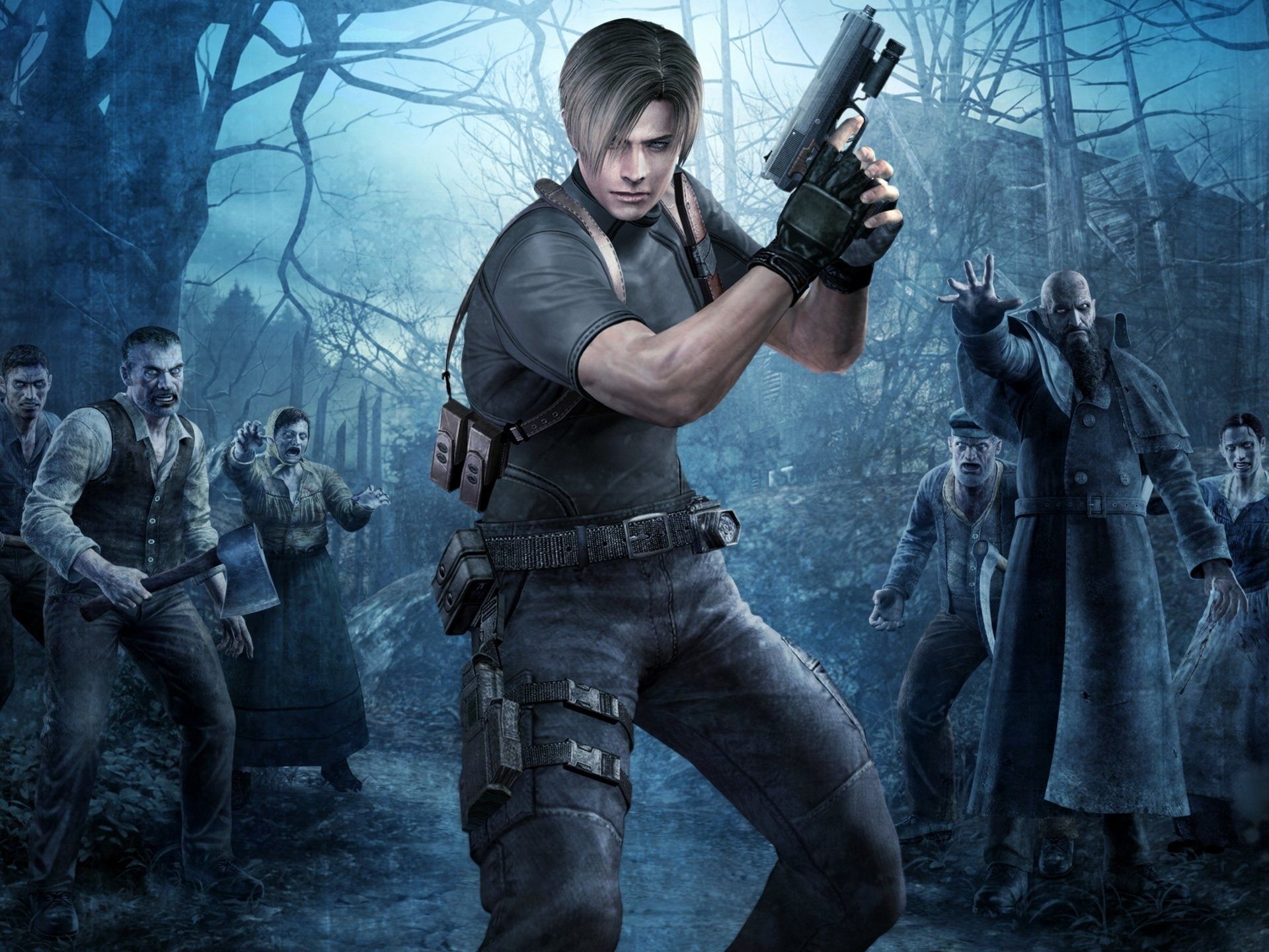 Leon S. Kennedy, Los Ganados, Resident Evil 4, HD Desktop wallpaper