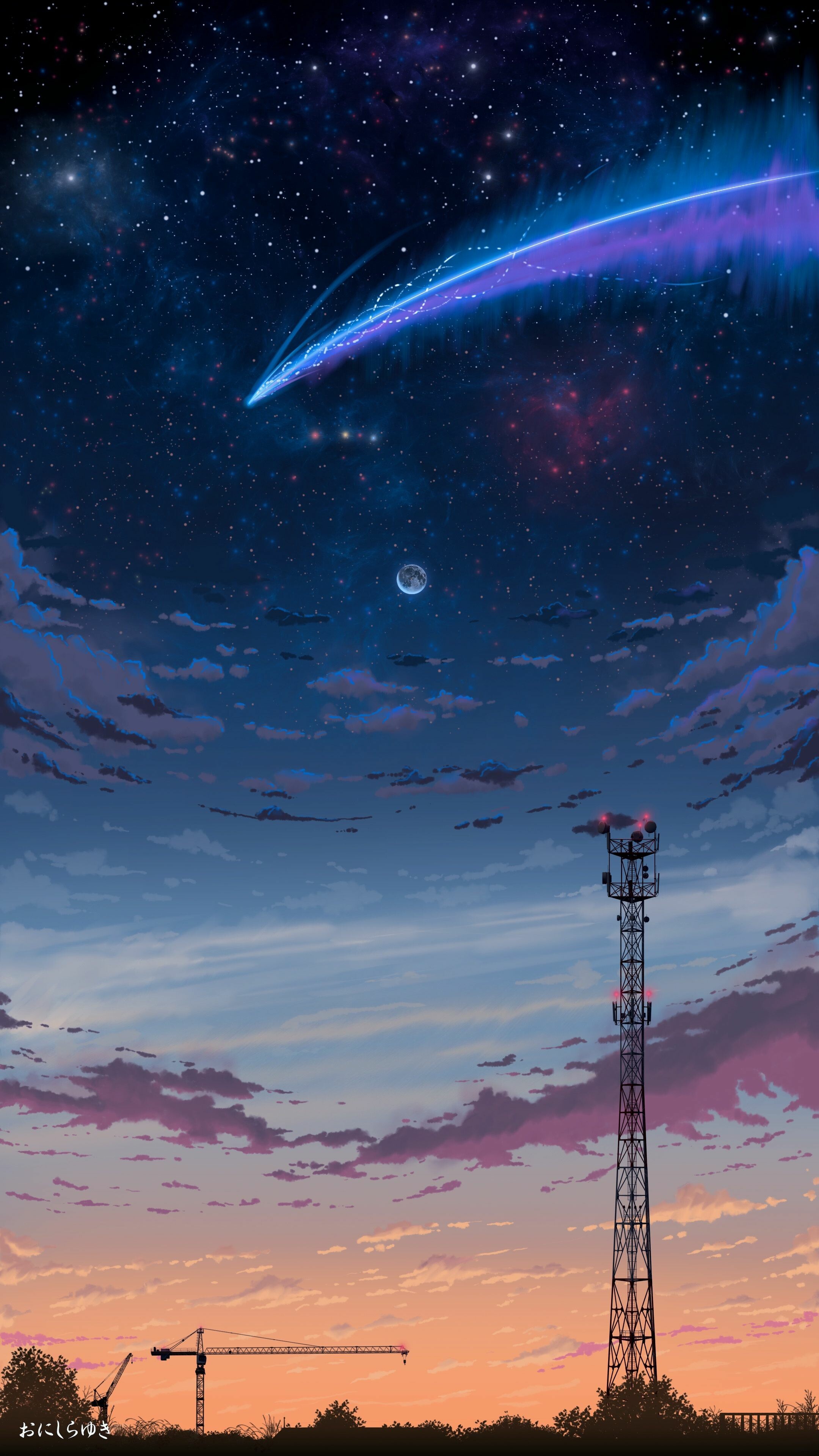 Anime, Comets Wallpaper, 2160x3840 4K Phone