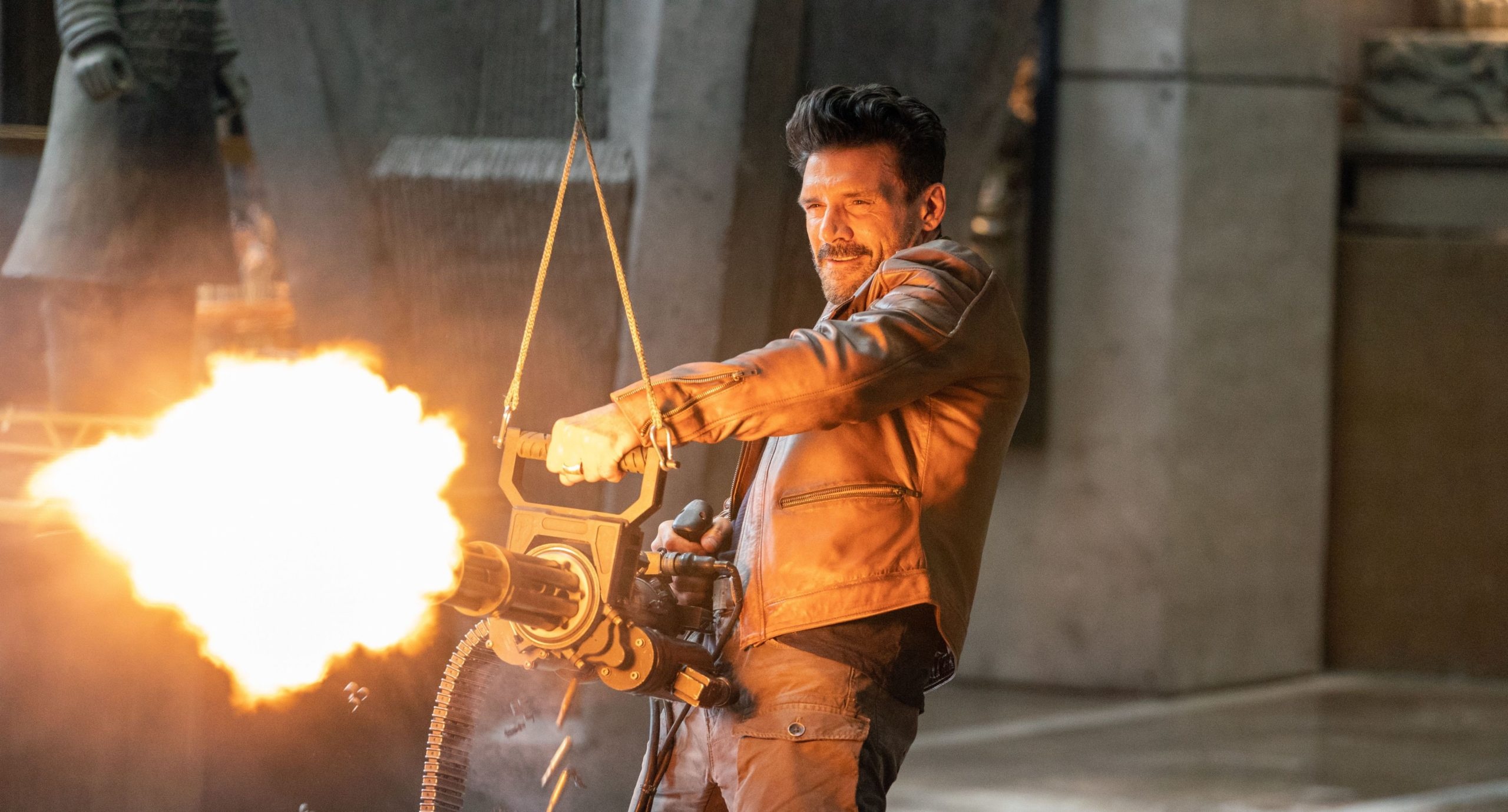 Boss Level, Action-packed thriller, Time-loop storyline, Intense performances, 2560x1380 HD Desktop