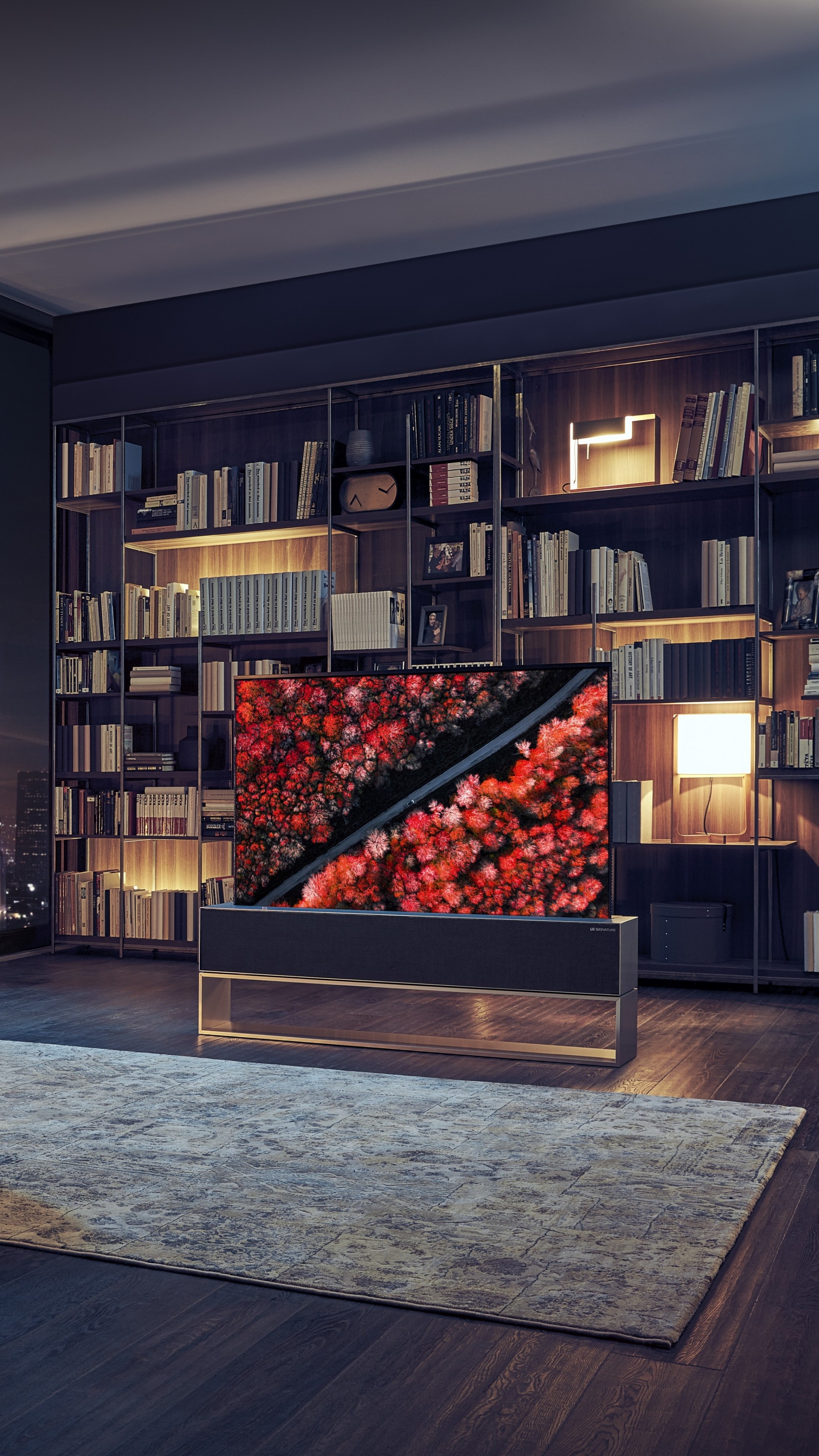 Wallpaper LG Signature OLED TV, CES 2020, 2160x3840 4K Phone