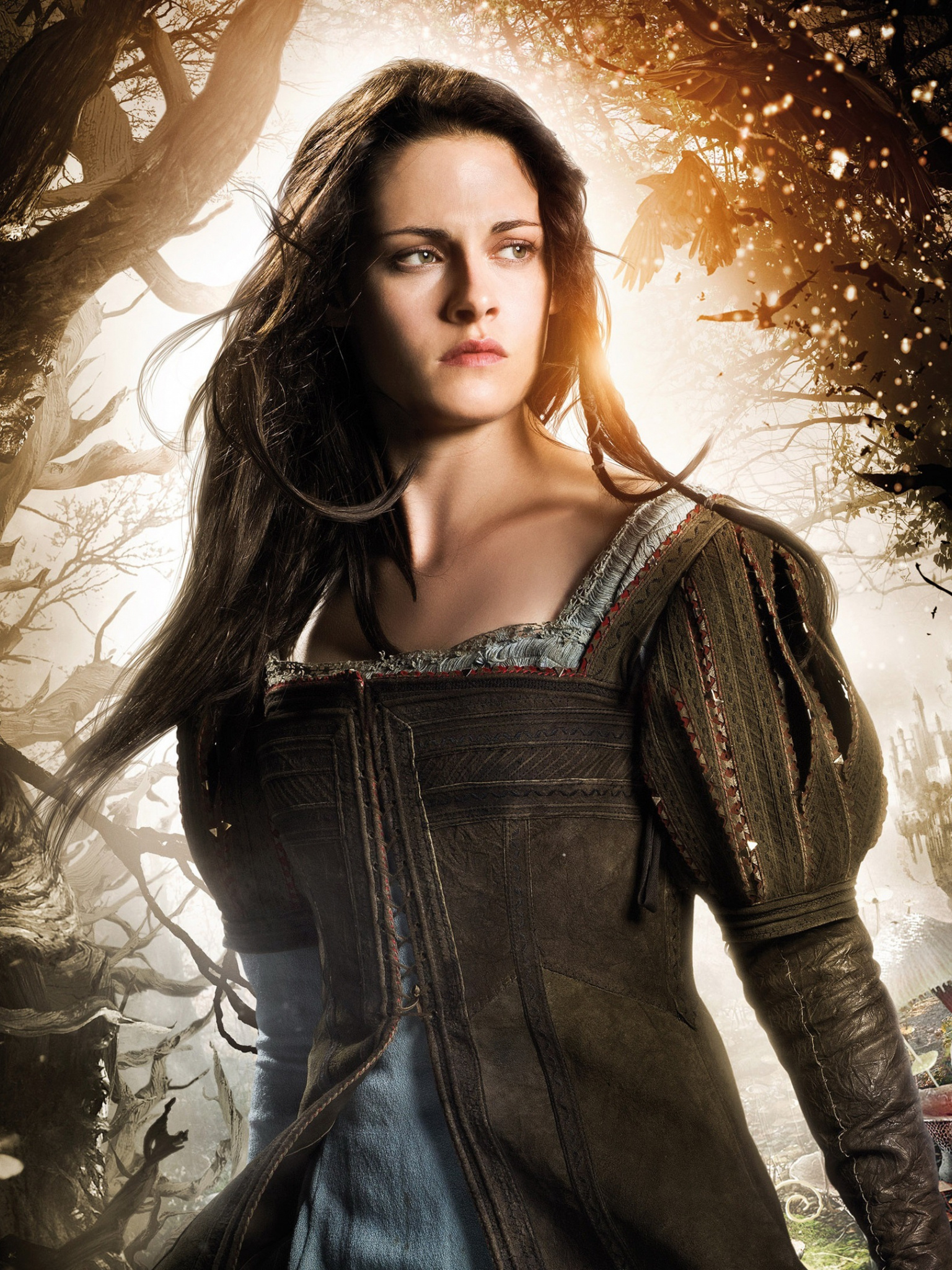 Kristen Stewart, Snow White, 4K wallpaper, Movie stills, 1540x2050 HD Phone