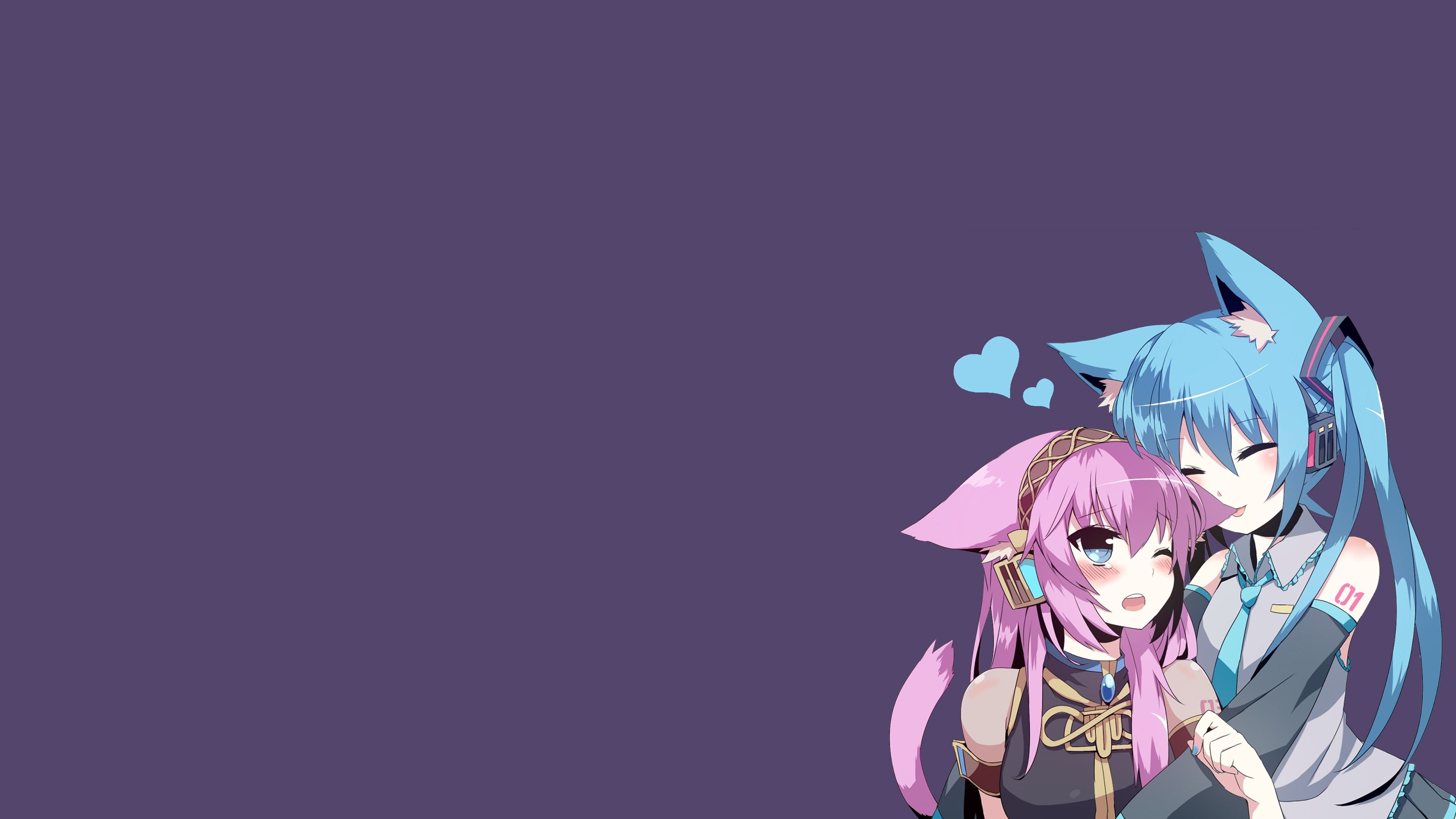 Luka and Miku, Hatsune Miku: Project DIVA Wallpaper, 3840x2160 4K Desktop