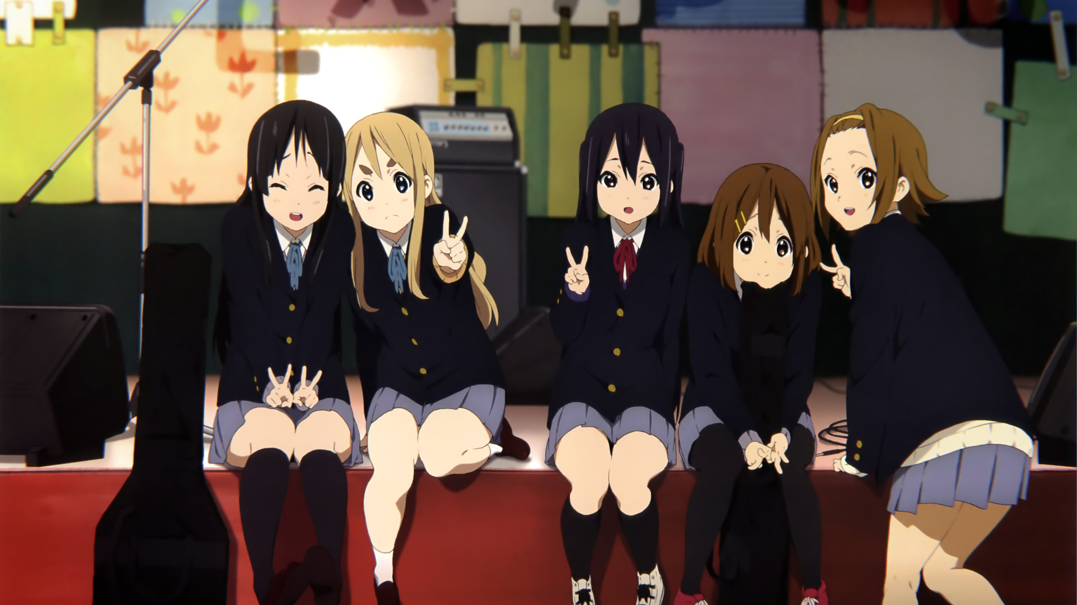 K-On! Anime, Vibrant wallpapers, Melodic tunes, Bandmates, 3560x2000 HD Desktop