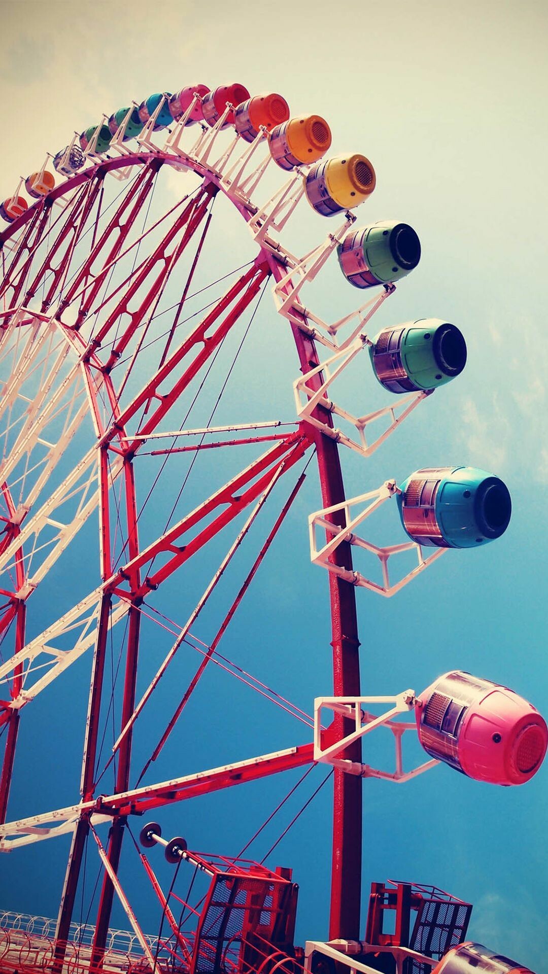 Ferris wheel delight, Mesmerizing lights, Thrilling rides, Carousel magic, 1080x1920 Full HD Phone