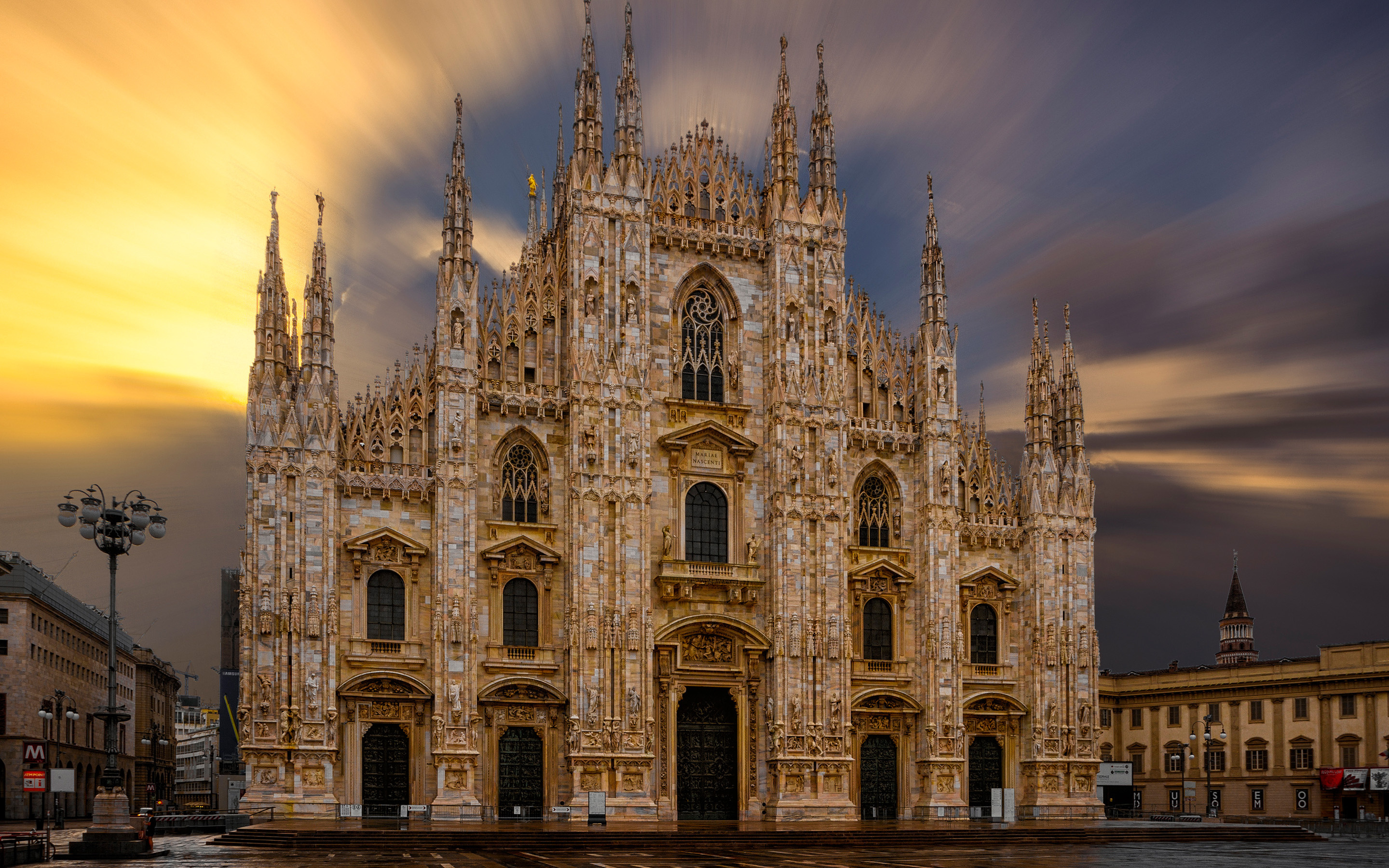 Duomo of Milan, Italian landmark, Milan cathedral, Italian architecture, 2880x1800 HD Desktop