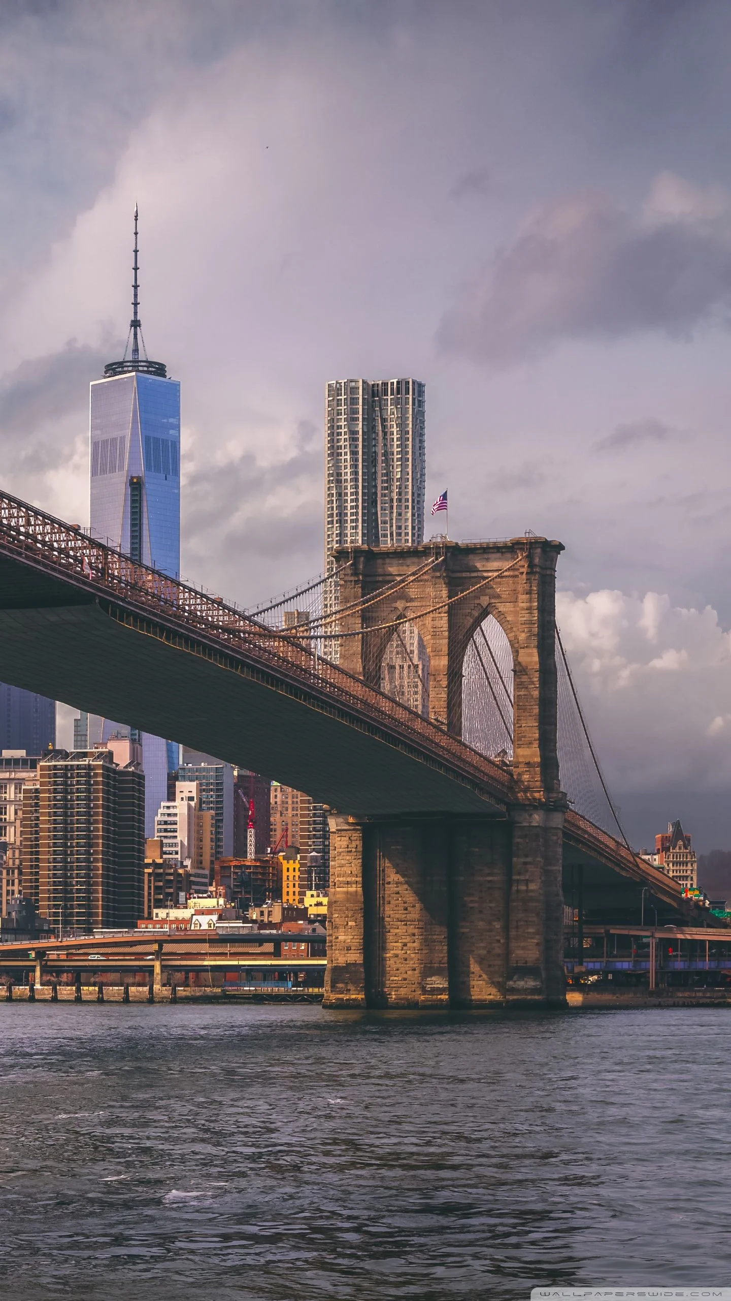 Brooklyn Bridge, 4k wallpapers, Backgrounds, 1440x2560 HD Phone