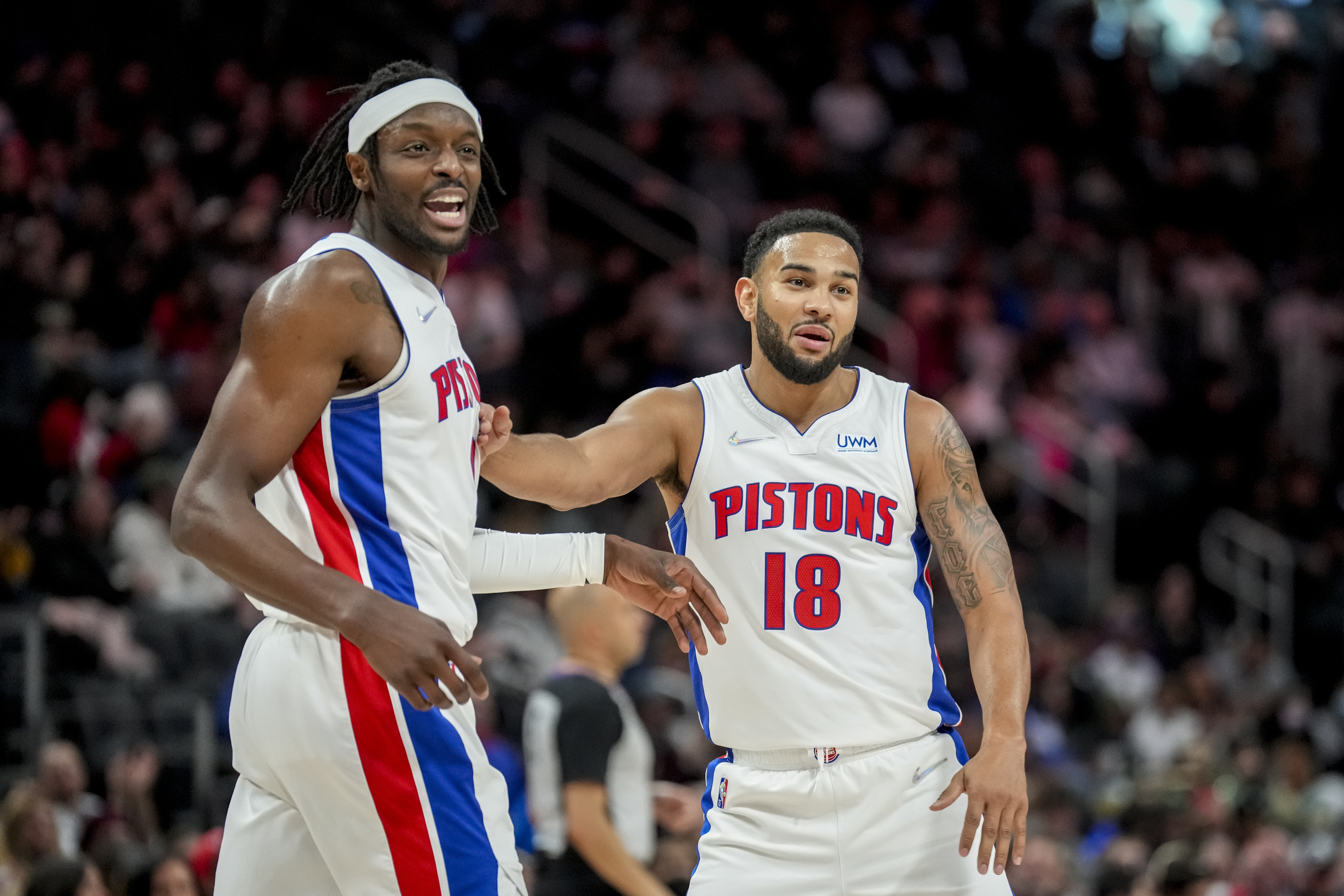 Isaiah Stewart and Jerami Grant, Detroit Pistons Wallpaper, 3200x2140 HD Desktop