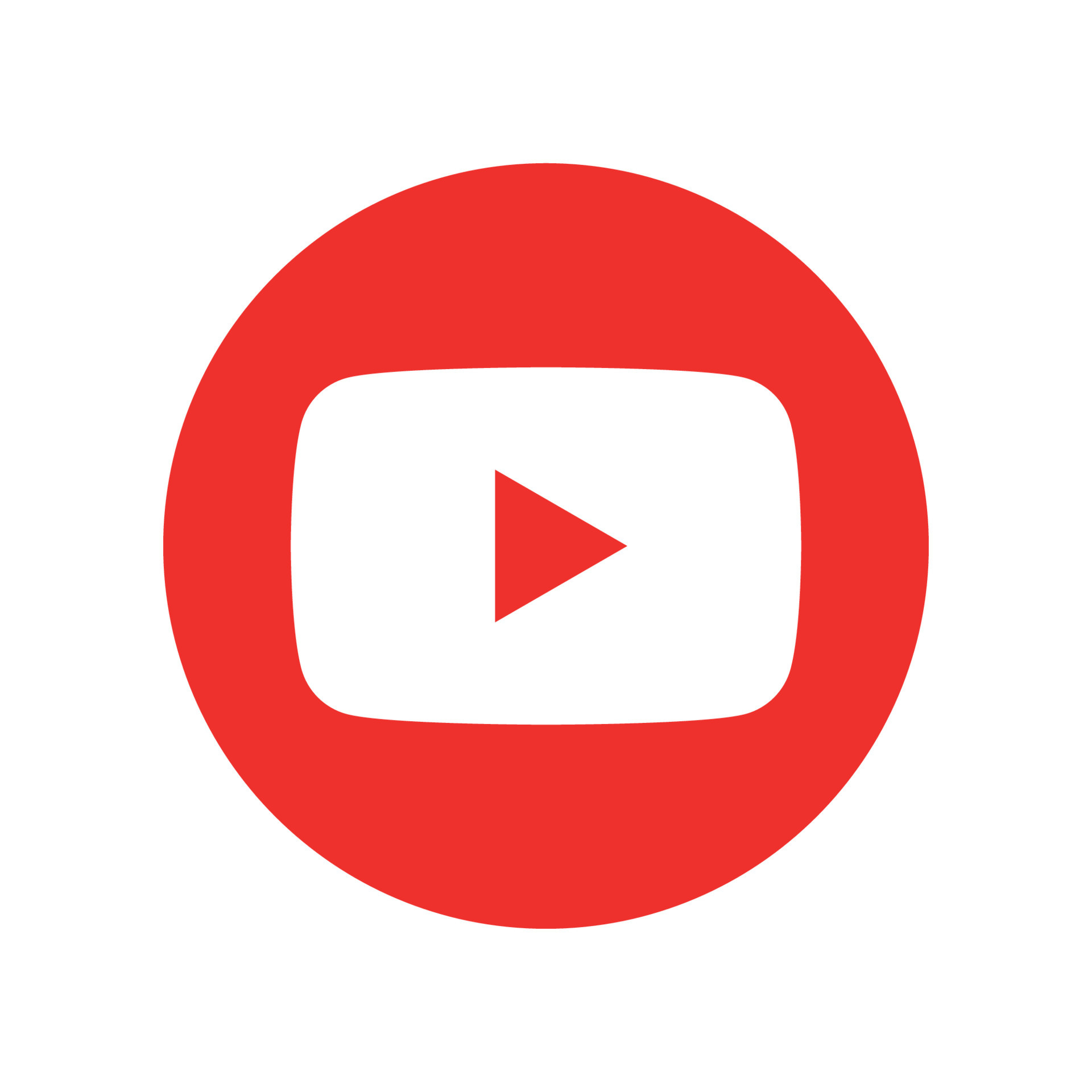 YouTube logo on transparent background, Vector art, Brand visualization, Graphic design, 1920x1920 HD Phone