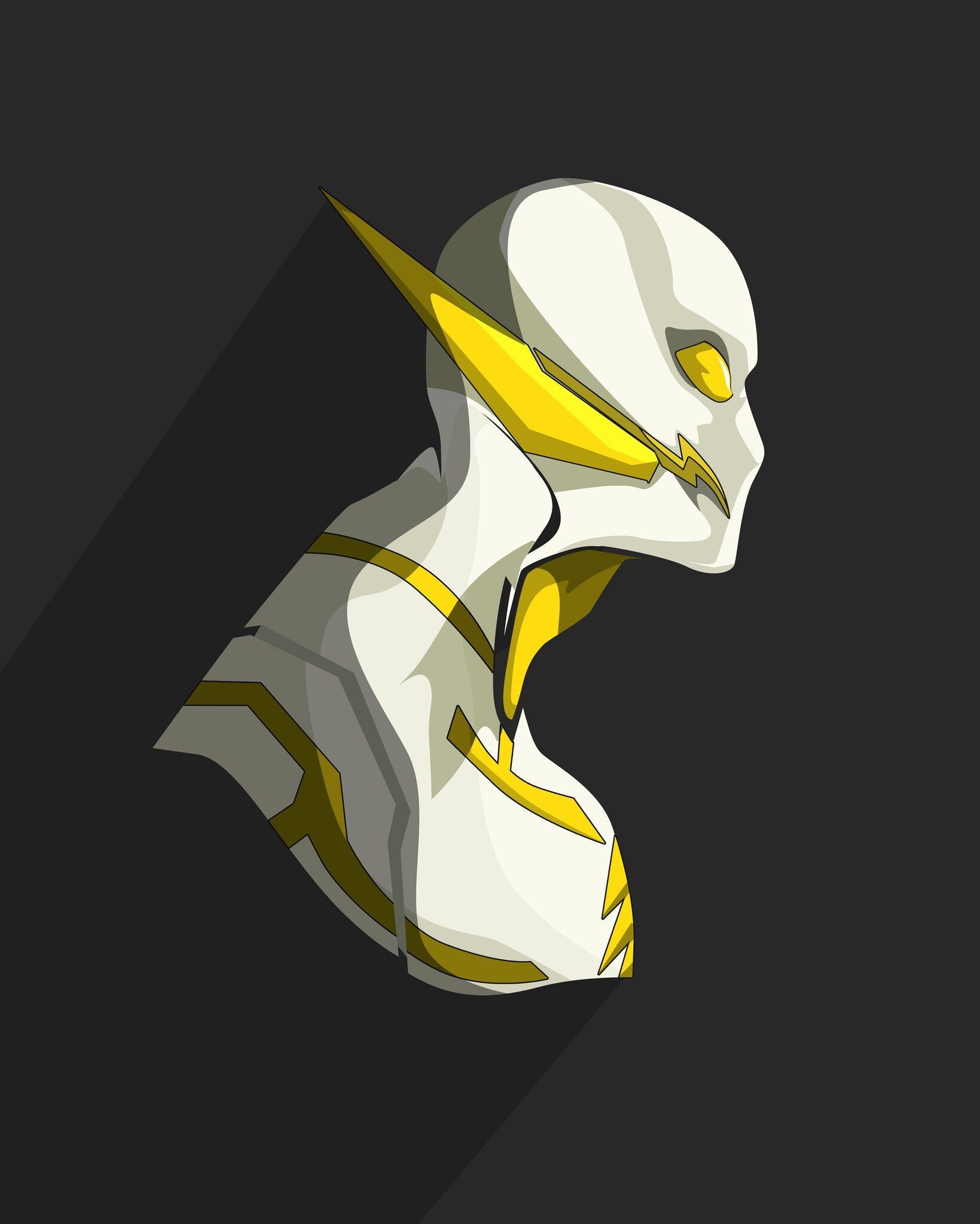 Godspeed, Flash's nemesis, Superhero art, Soldier of speed, 1640x2050 HD Phone