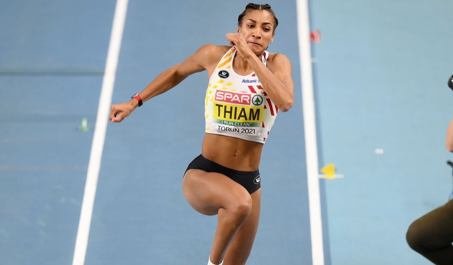 Nafissatou Thiam, Euro de Torun, Pentathlon triumph, Belgian pride, 1920x1130 HD Desktop