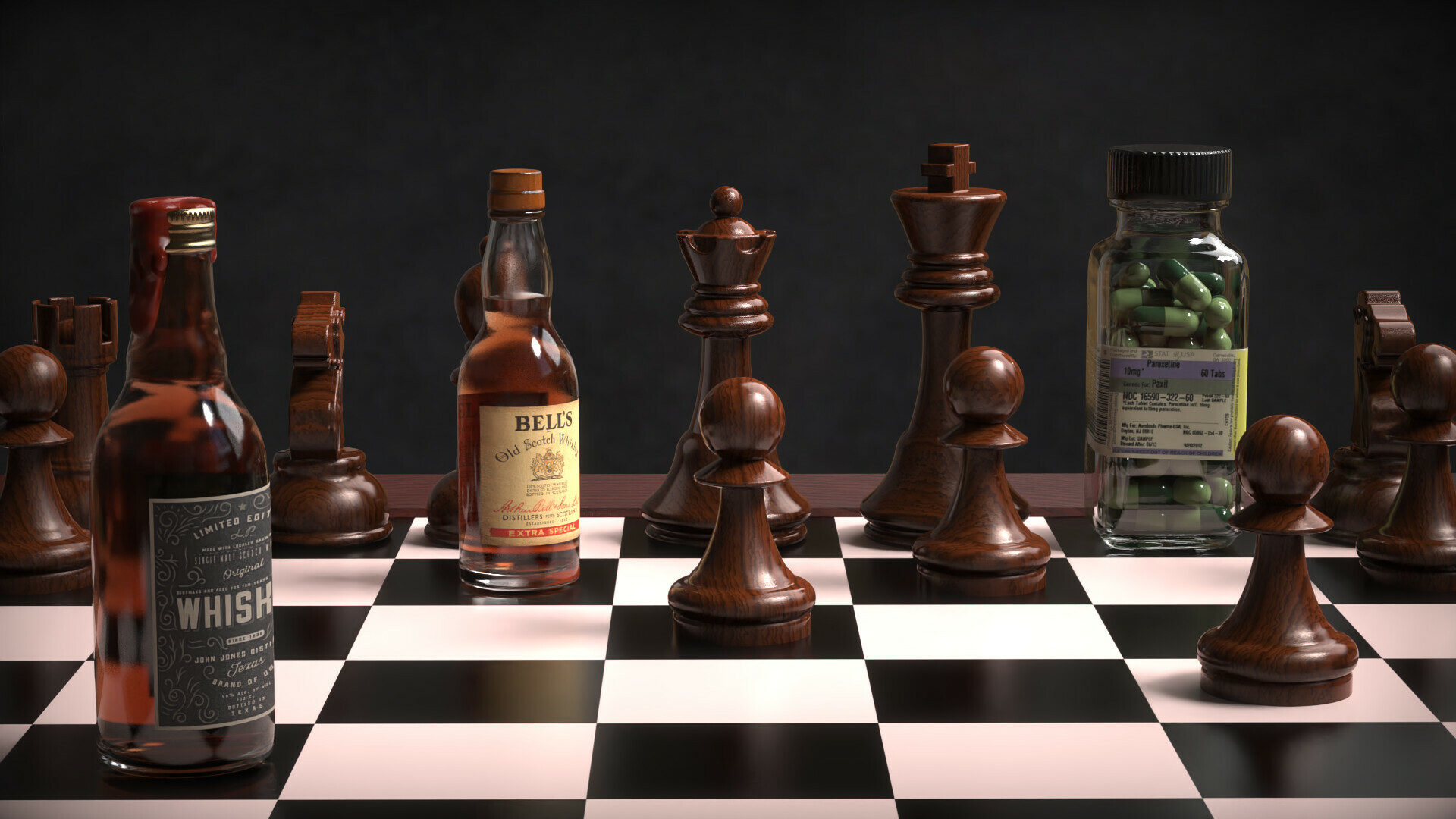 The Queen's Gambit, Modeling and rendering, ArtStation, 1920x1080 Full HD Desktop